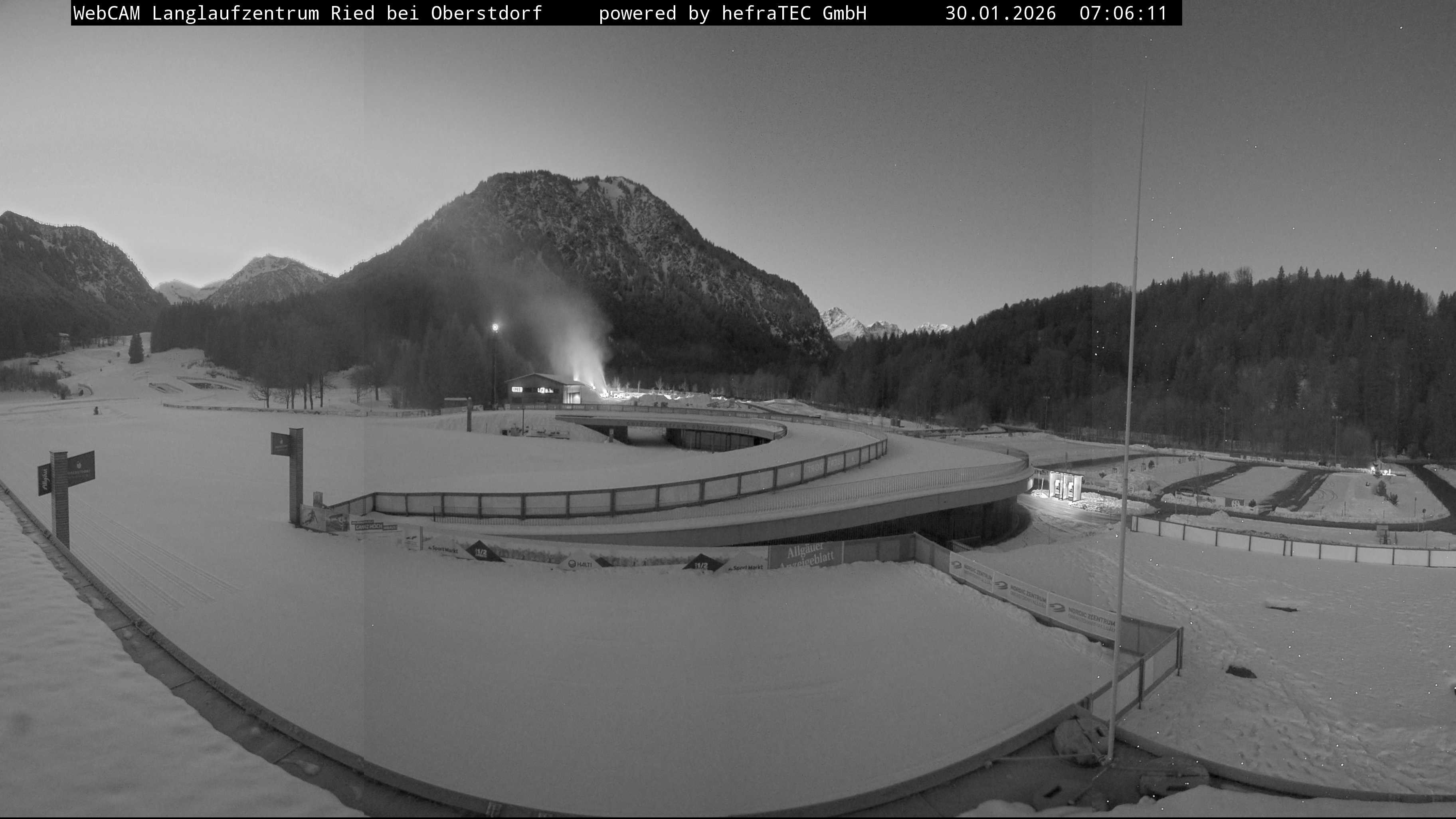 Archiv Foto Webcam Oberstdorf: Blick ins Langlaufstadion