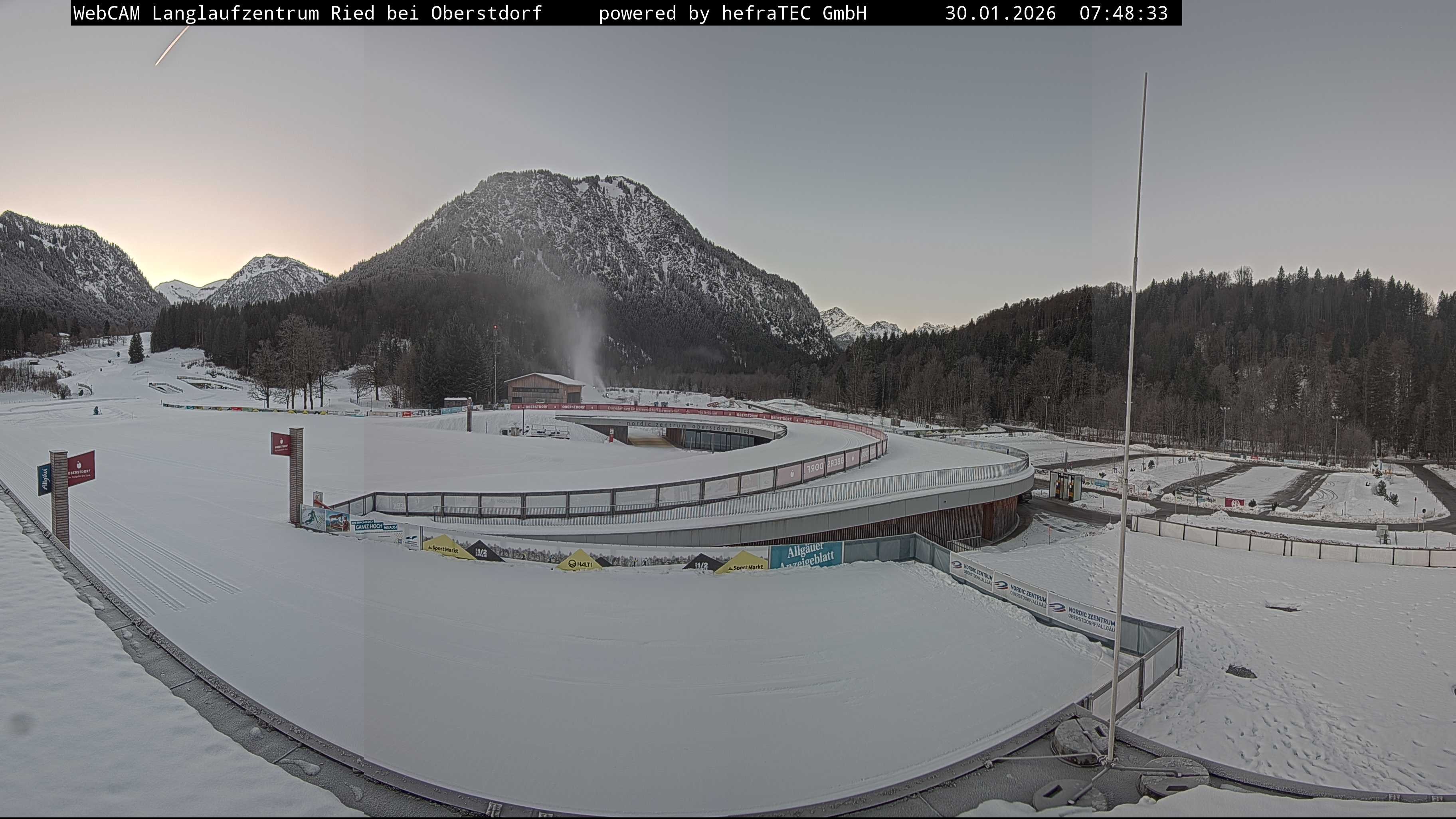 Archiv Foto Webcam Oberstdorf: Blick ins Langlaufstadion