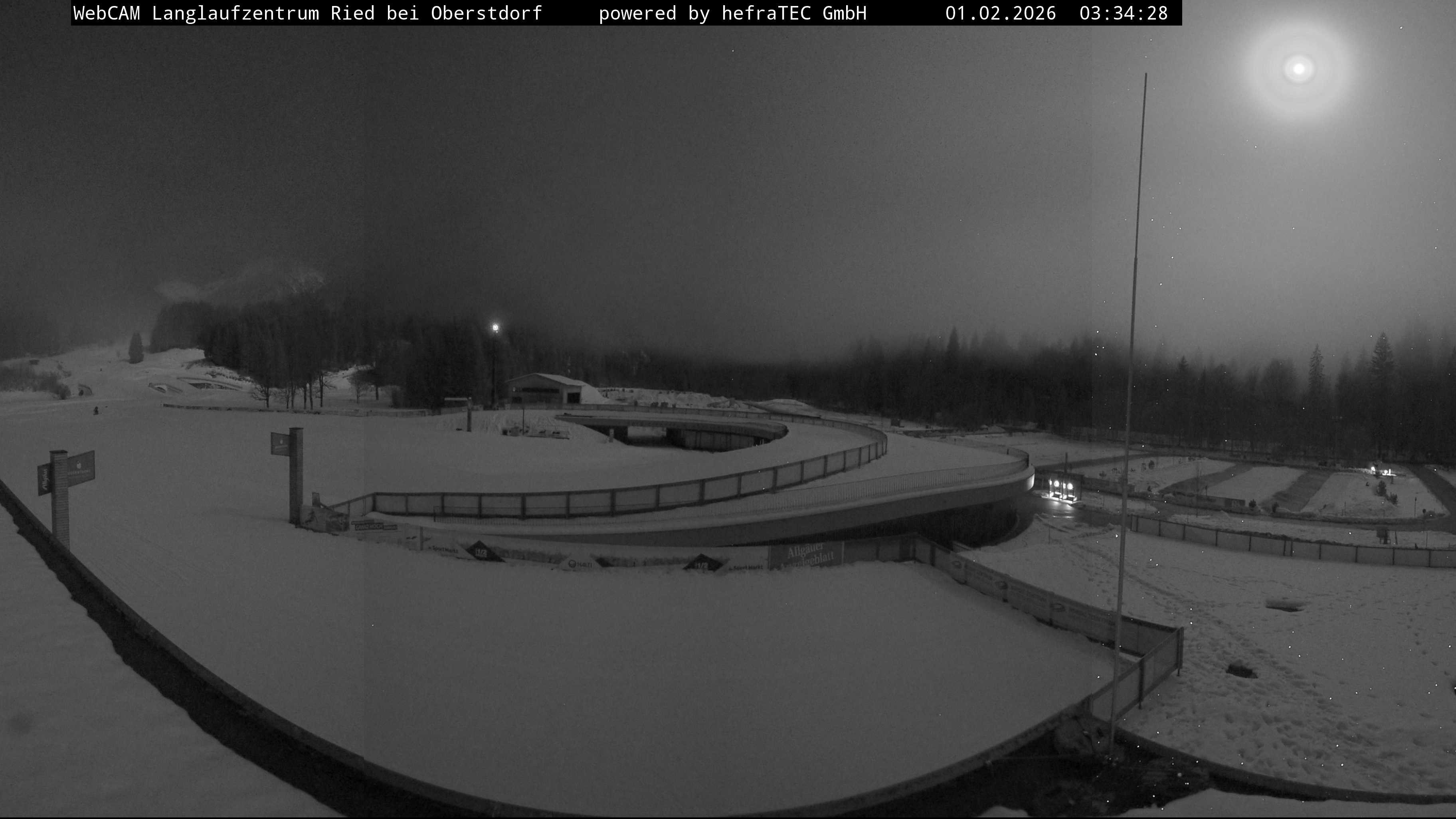 Archiv Foto Webcam Oberstdorf: Blick ins Langlaufstadion