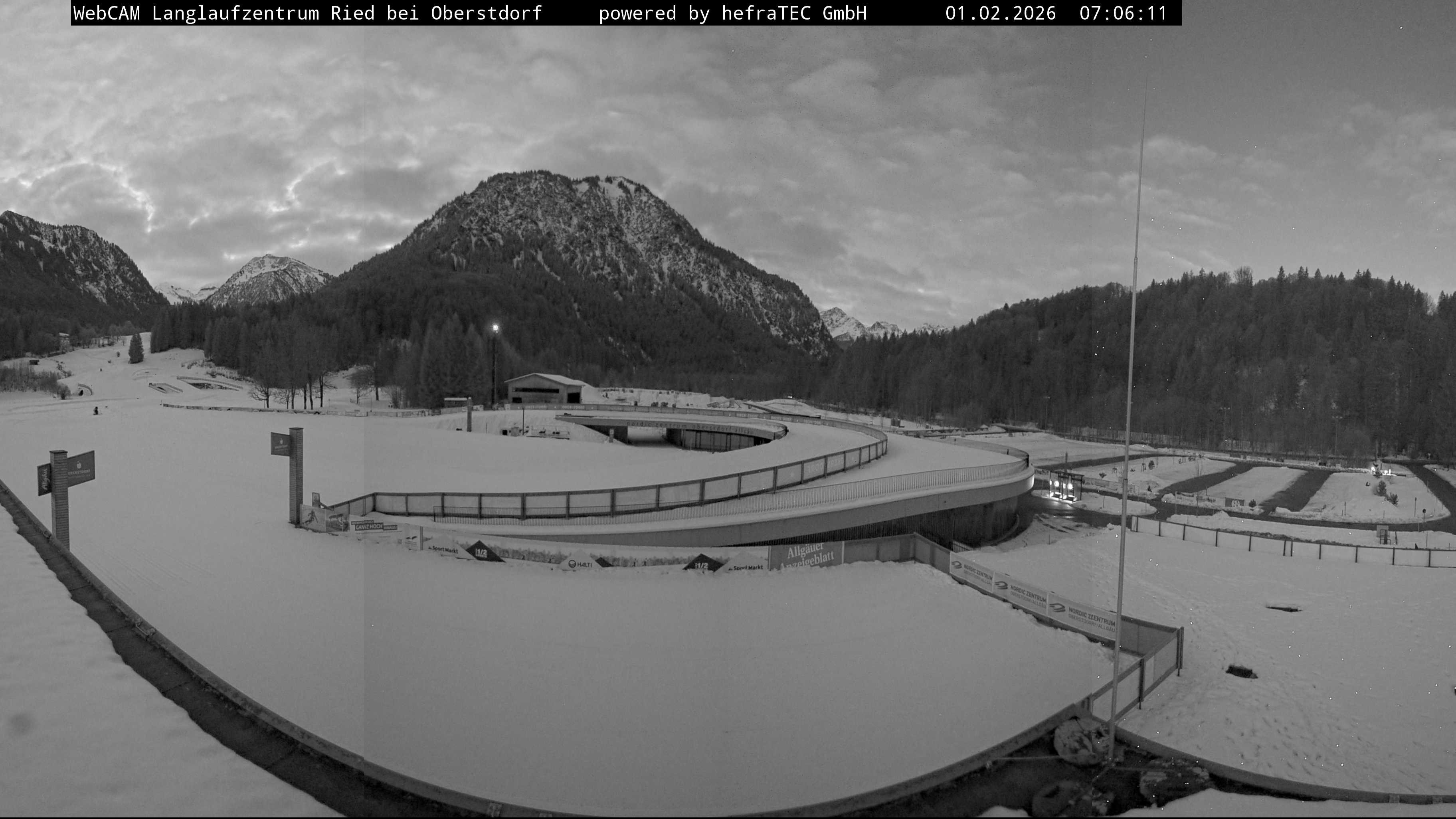 Archiv Foto Webcam Oberstdorf: Blick ins Langlaufstadion