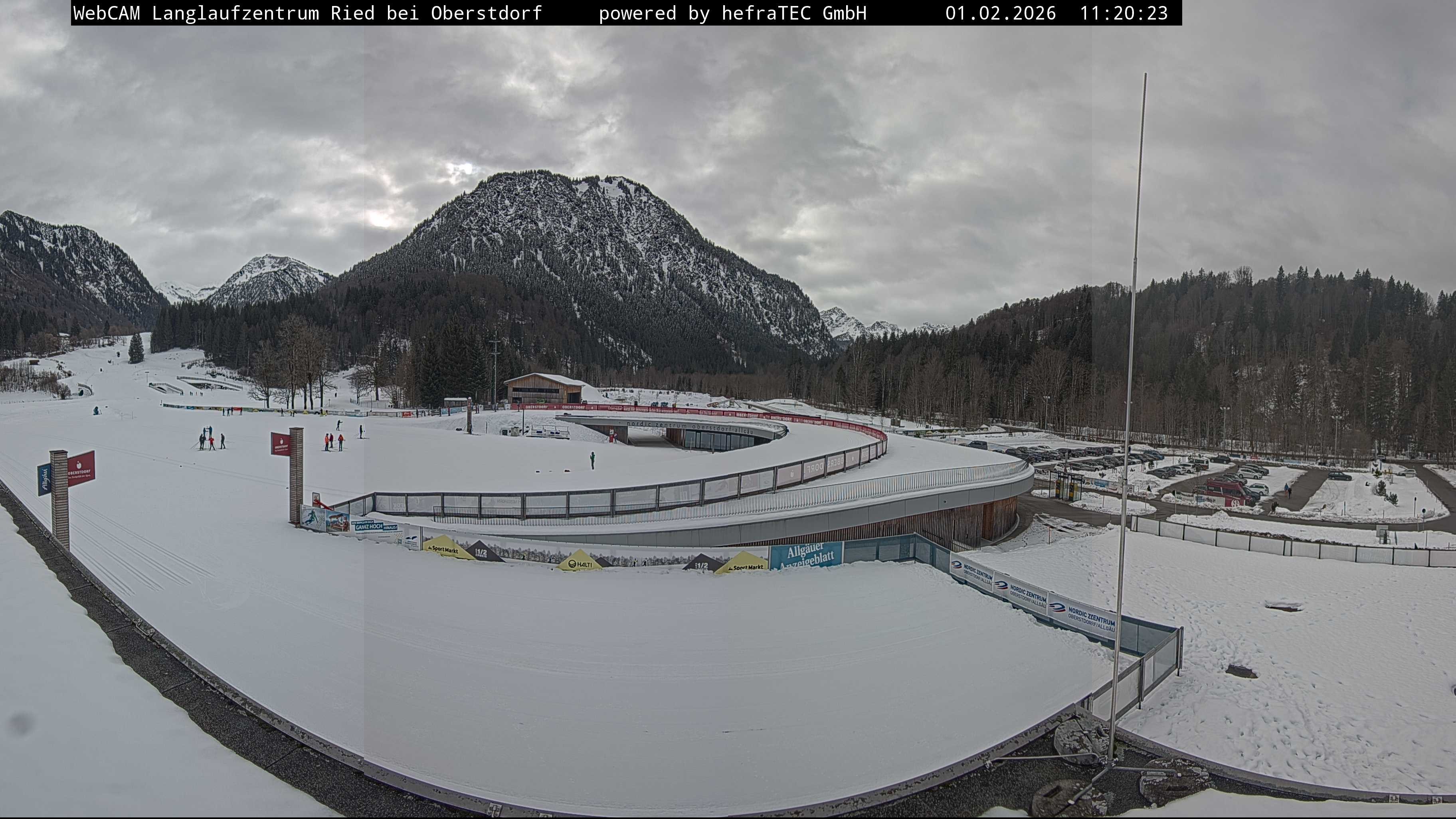 Archiv Foto Webcam Oberstdorf: Blick ins Langlaufstadion