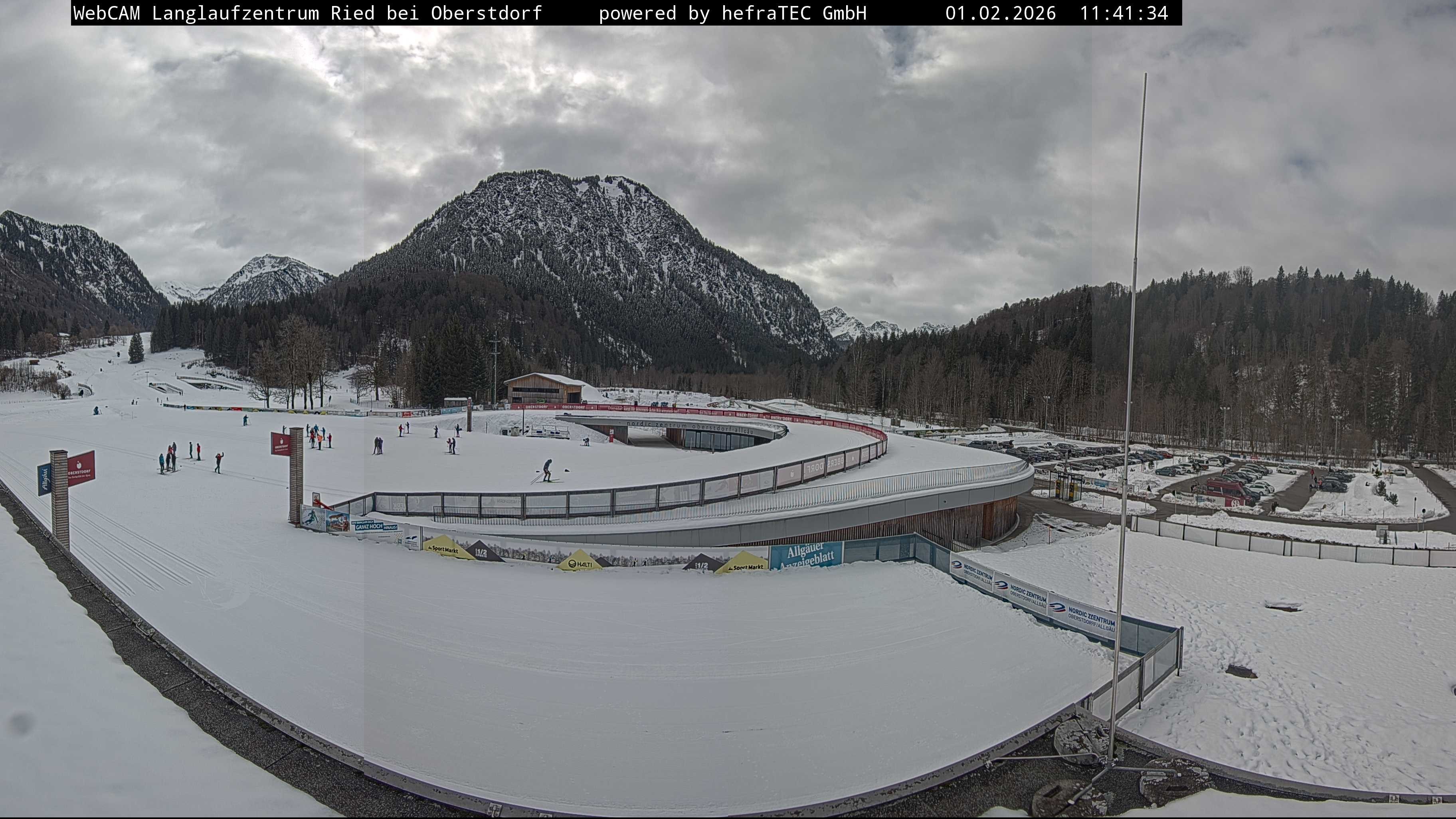 Archiv Foto Webcam Oberstdorf: Blick ins Langlaufstadion