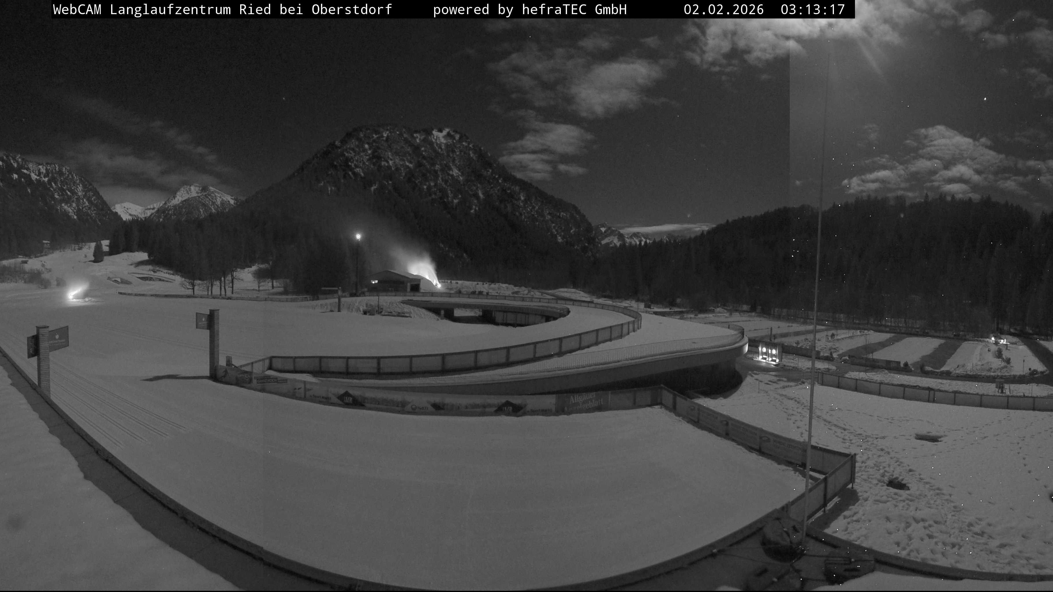 Archiv Foto Webcam Oberstdorf: Blick ins Langlaufstadion