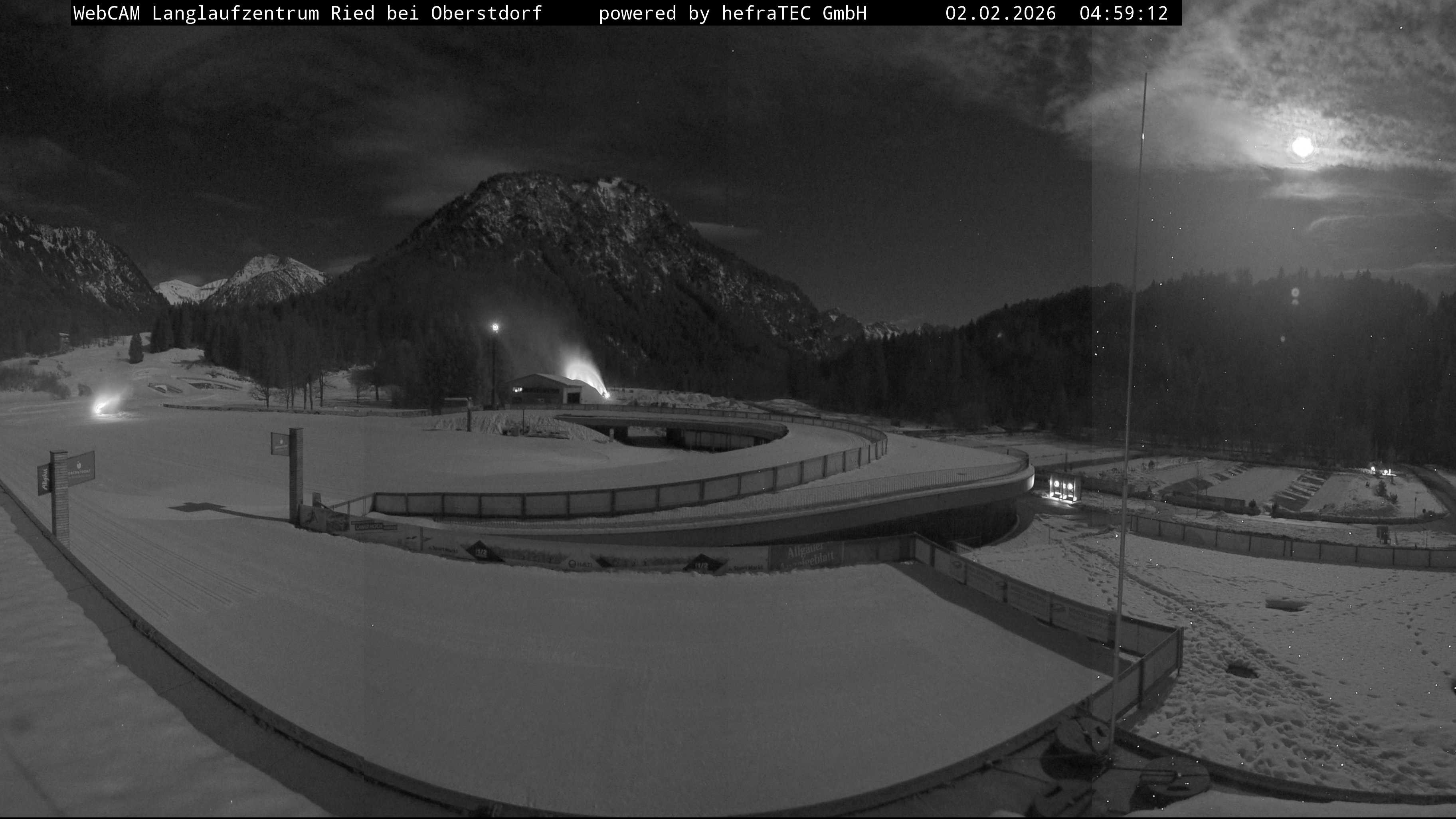 Archiv Foto Webcam Oberstdorf: Blick ins Langlaufstadion