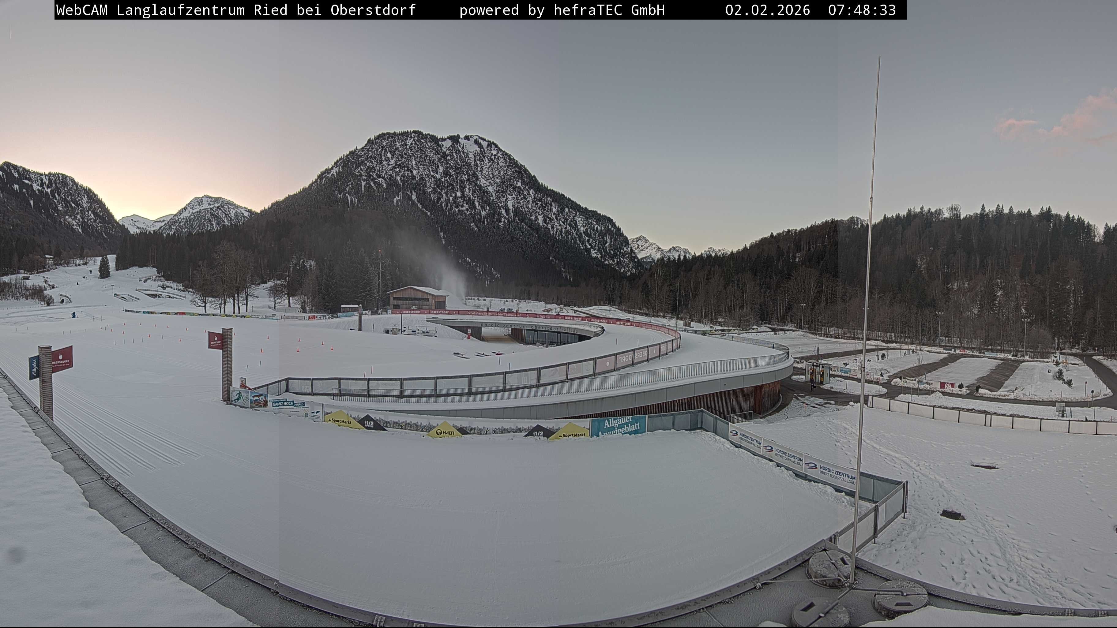 Archiv Foto Webcam Oberstdorf: Blick ins Langlaufstadion