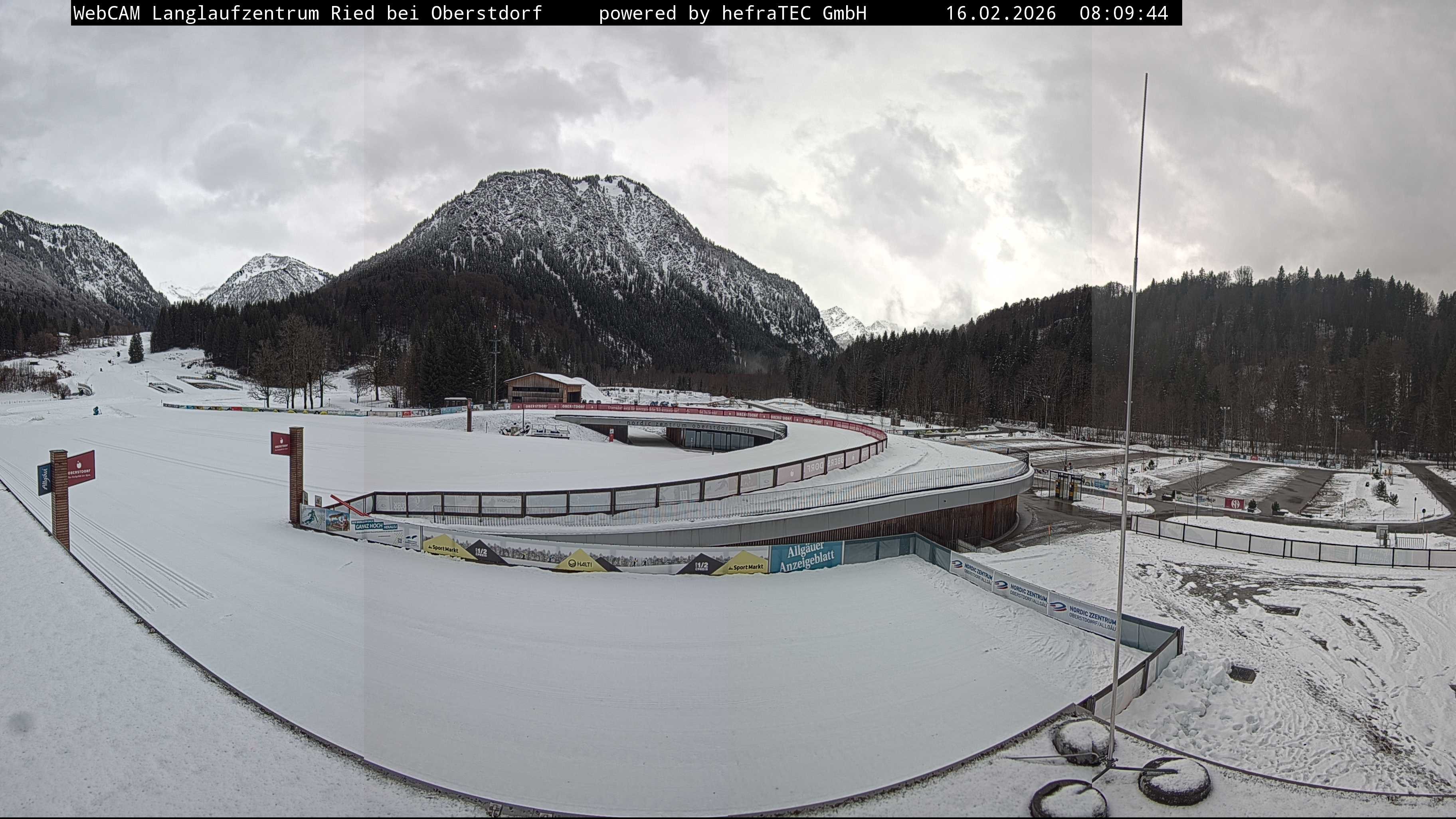 Archiv Foto Webcam Oberstdorf: Blick ins Langlaufstadion