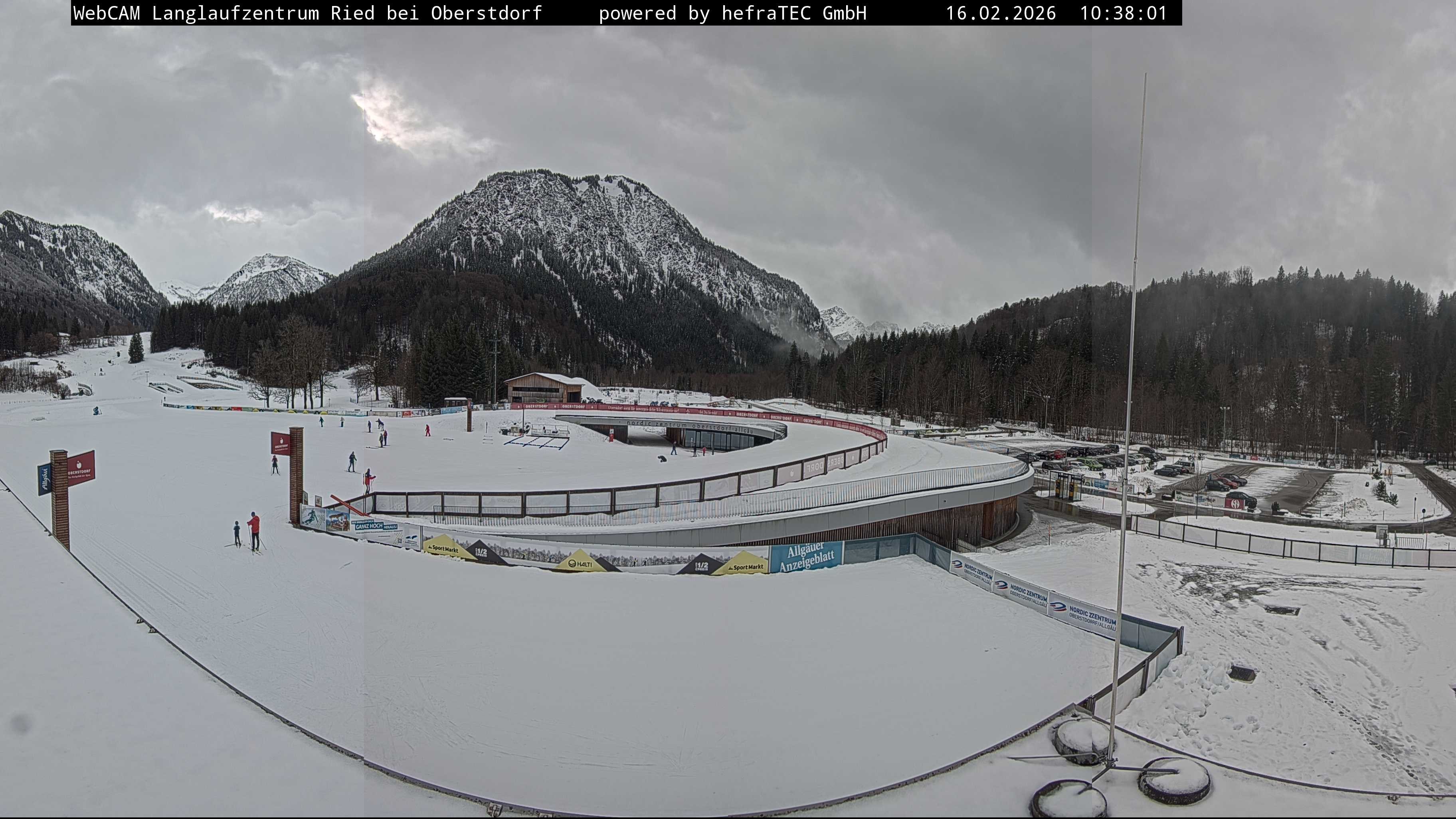 Archiv Foto Webcam Oberstdorf: Blick ins Langlaufstadion