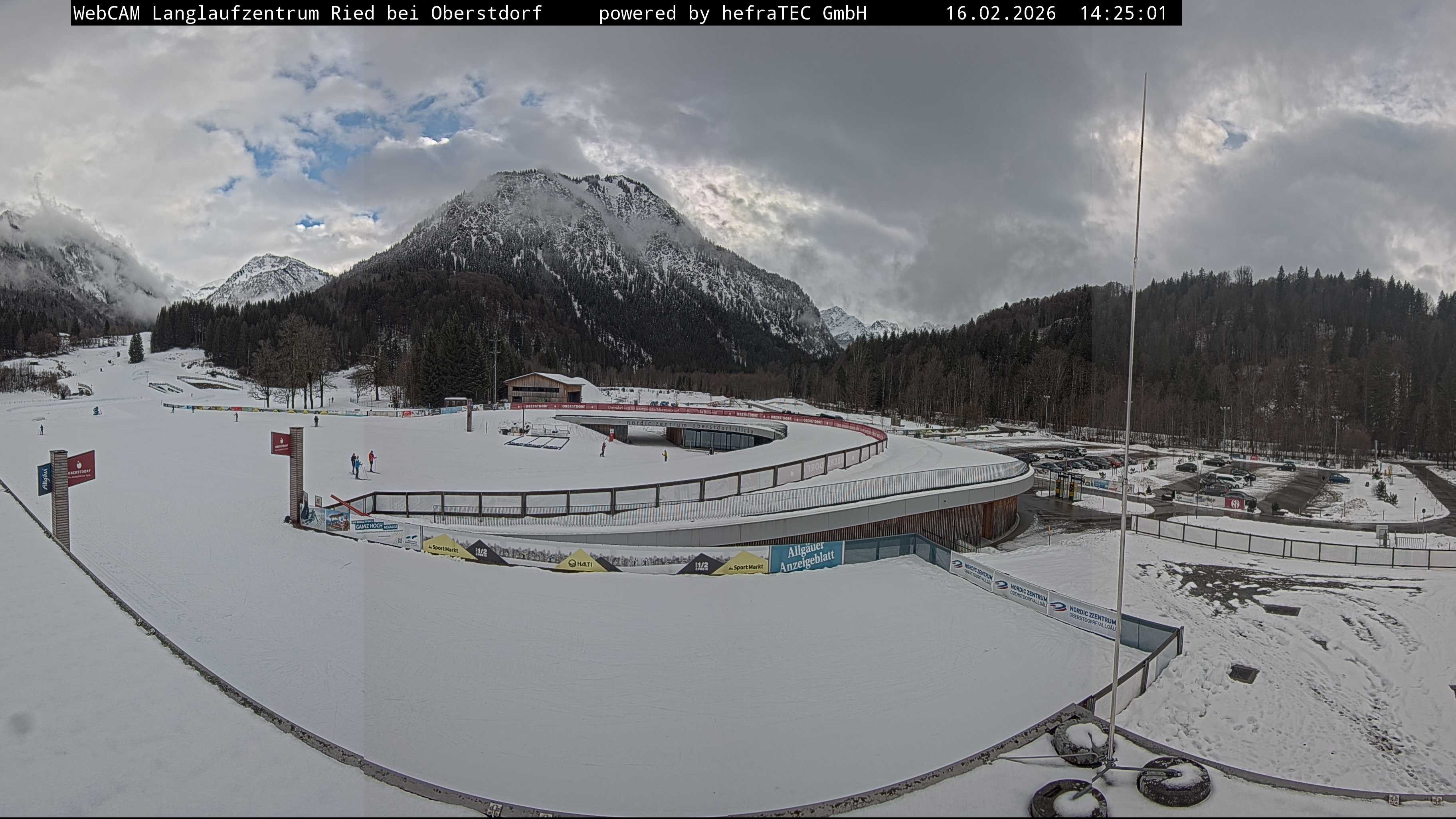 Archiv Foto Webcam Oberstdorf: Blick ins Langlaufstadion