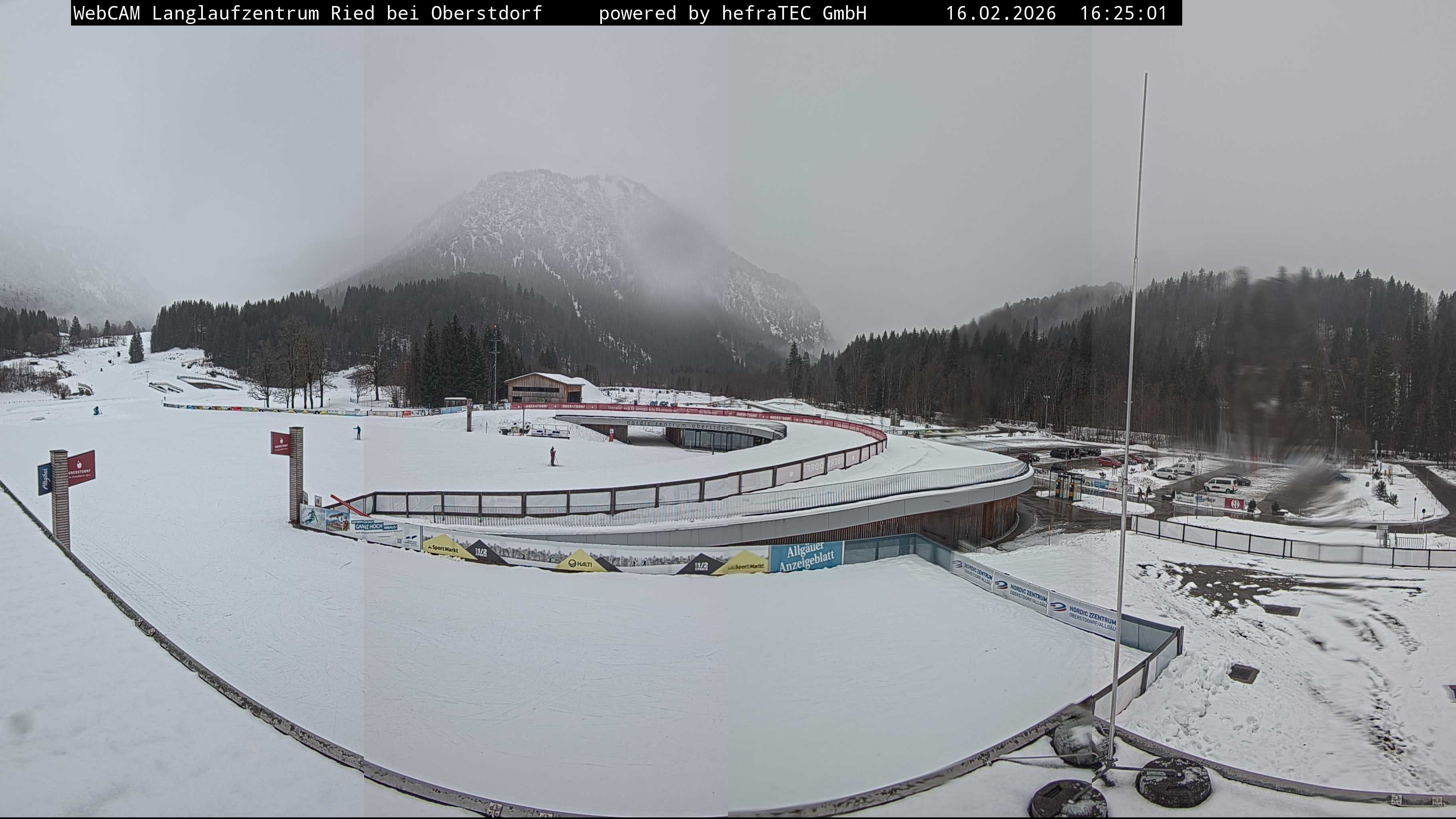 Archiv Foto Webcam Oberstdorf: Blick ins Langlaufstadion
