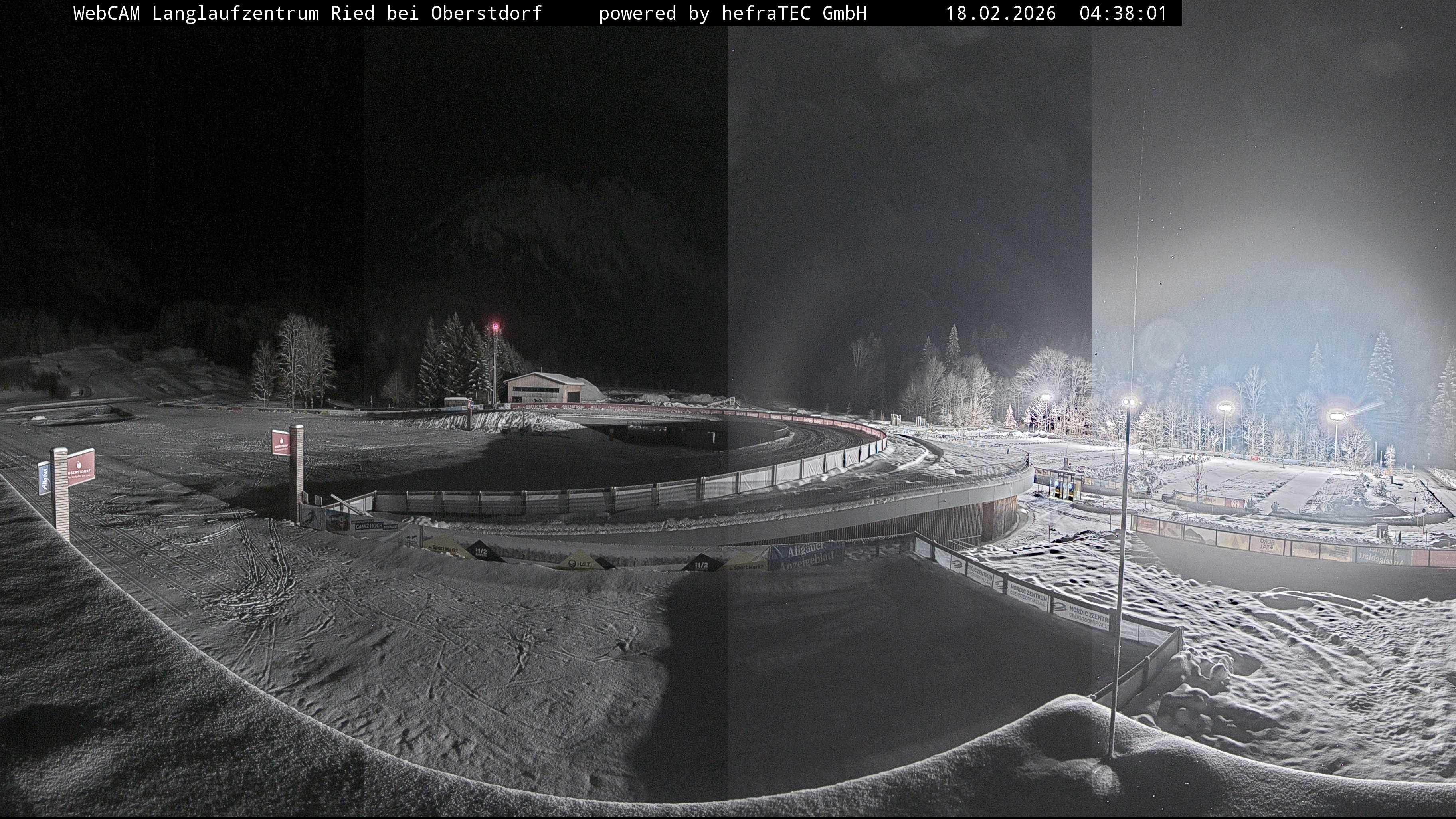Archiv Foto Webcam Oberstdorf: Blick ins Langlaufstadion