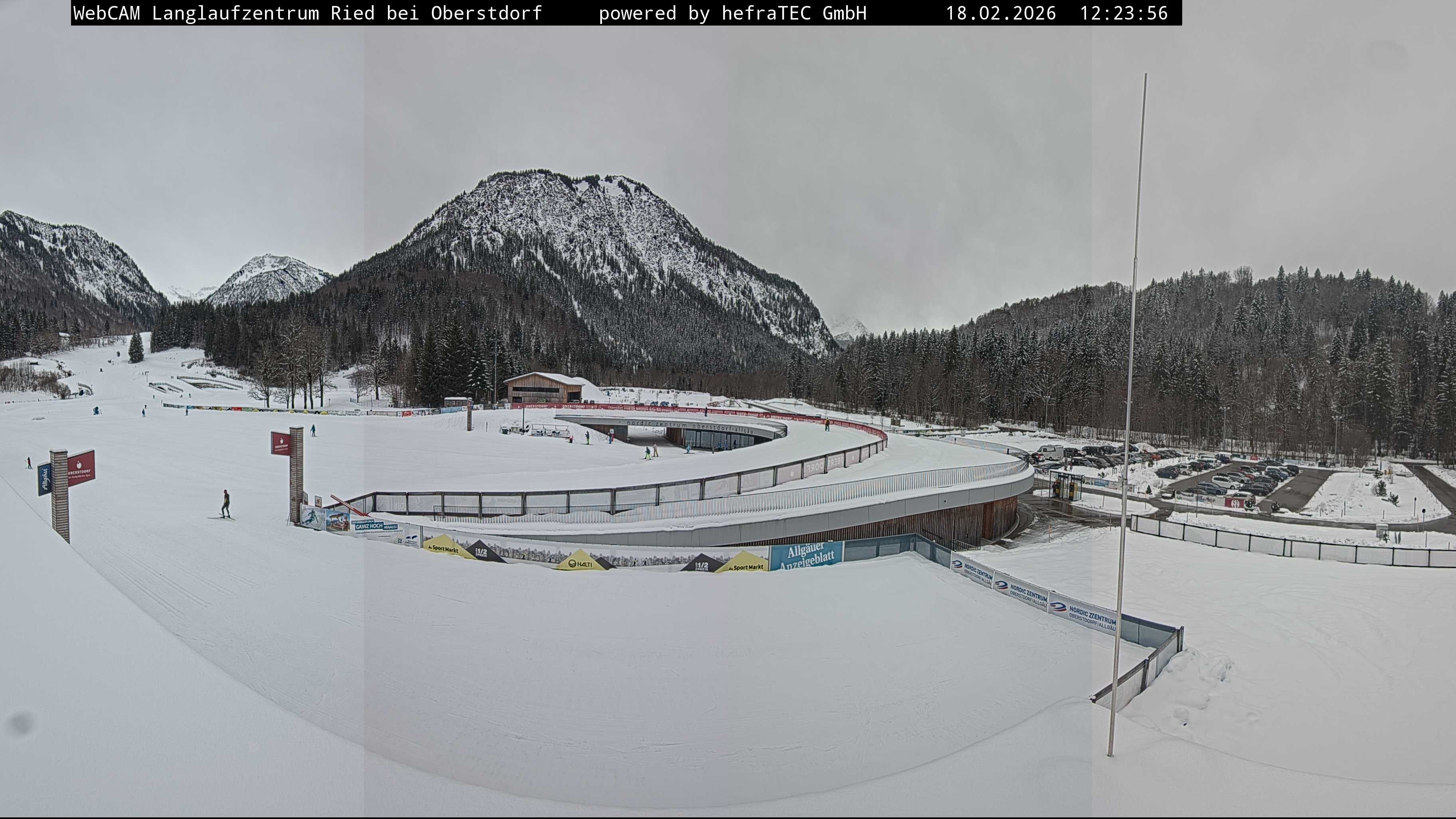 Archiv Foto Webcam Oberstdorf: Blick ins Langlaufstadion