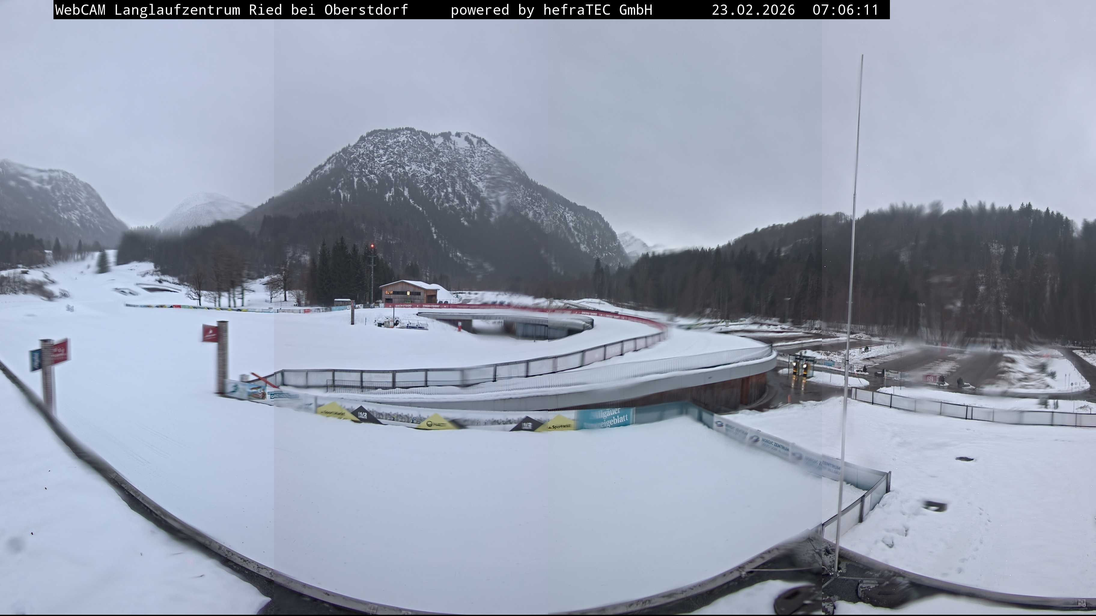 Archiv Foto Webcam Oberstdorf: Blick ins Langlaufstadion