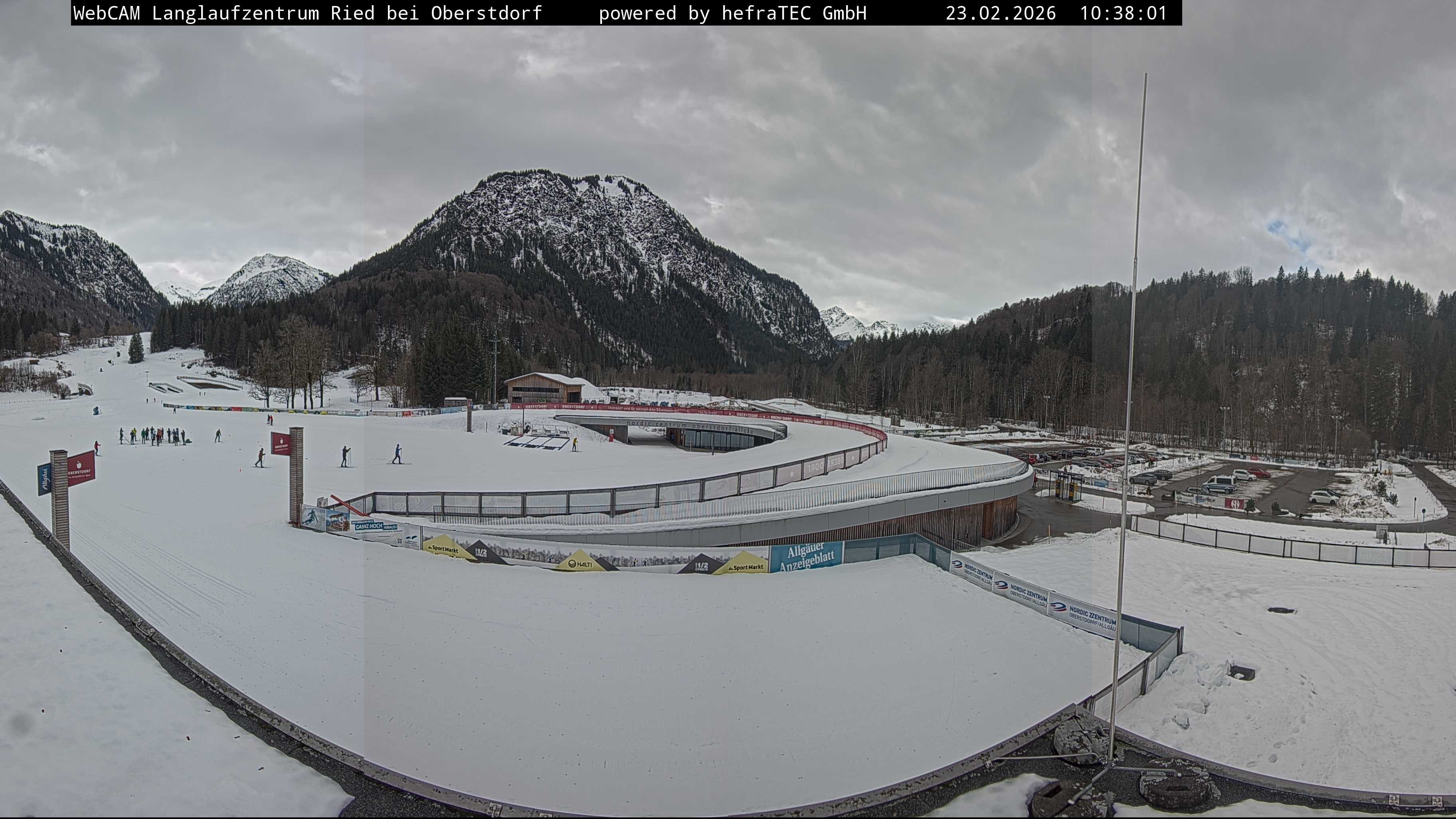 Archiv Foto Webcam Oberstdorf: Blick ins Langlaufstadion
