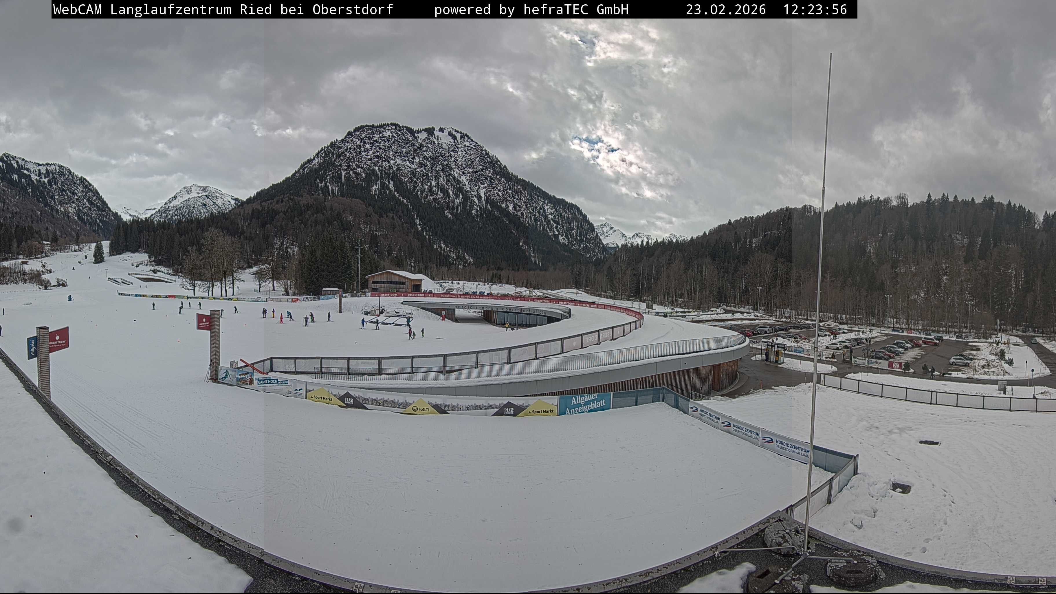 Archiv Foto Webcam Oberstdorf: Blick ins Langlaufstadion