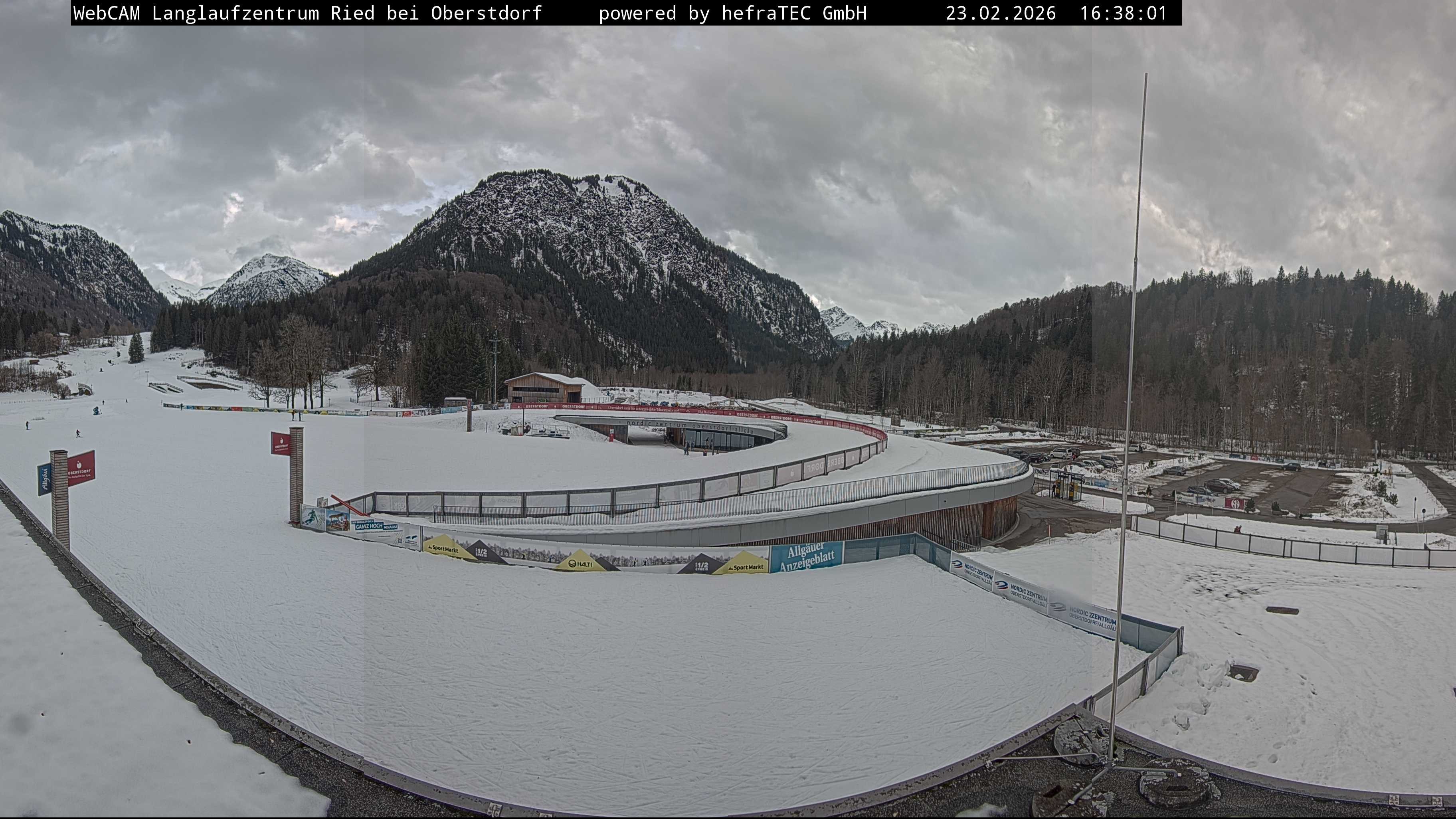 Archiv Foto Webcam Oberstdorf: Blick ins Langlaufstadion