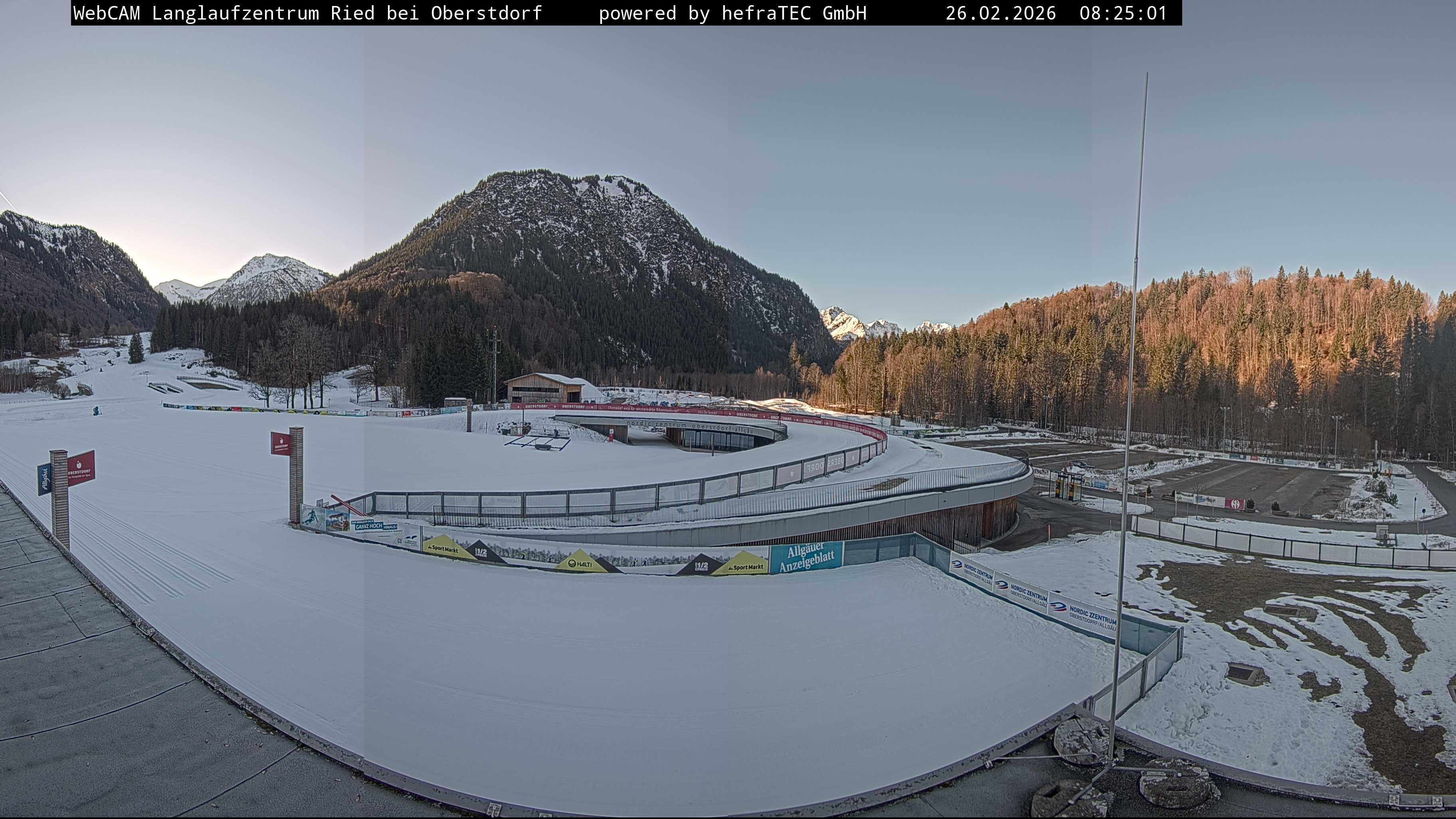 Archiv Foto Webcam Oberstdorf: Blick ins Langlaufstadion