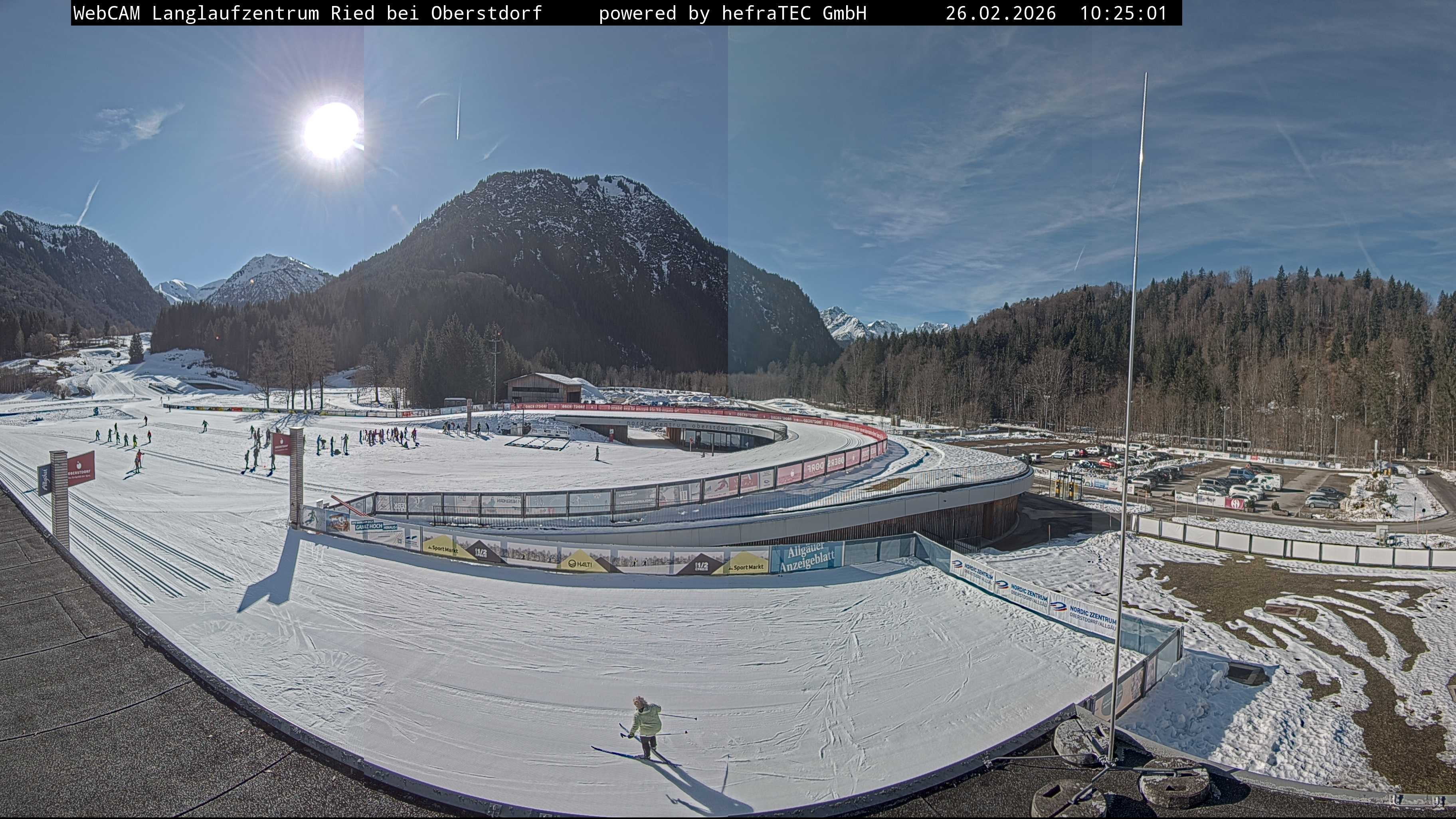 Archiv Foto Webcam Oberstdorf: Blick ins Langlaufstadion