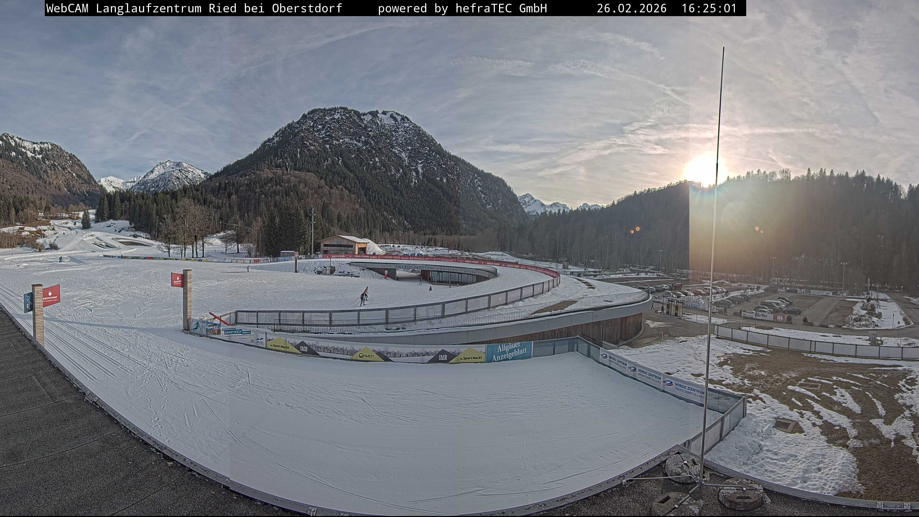 Archiv Foto Webcam Oberstdorf: Blick ins Langlaufstadion