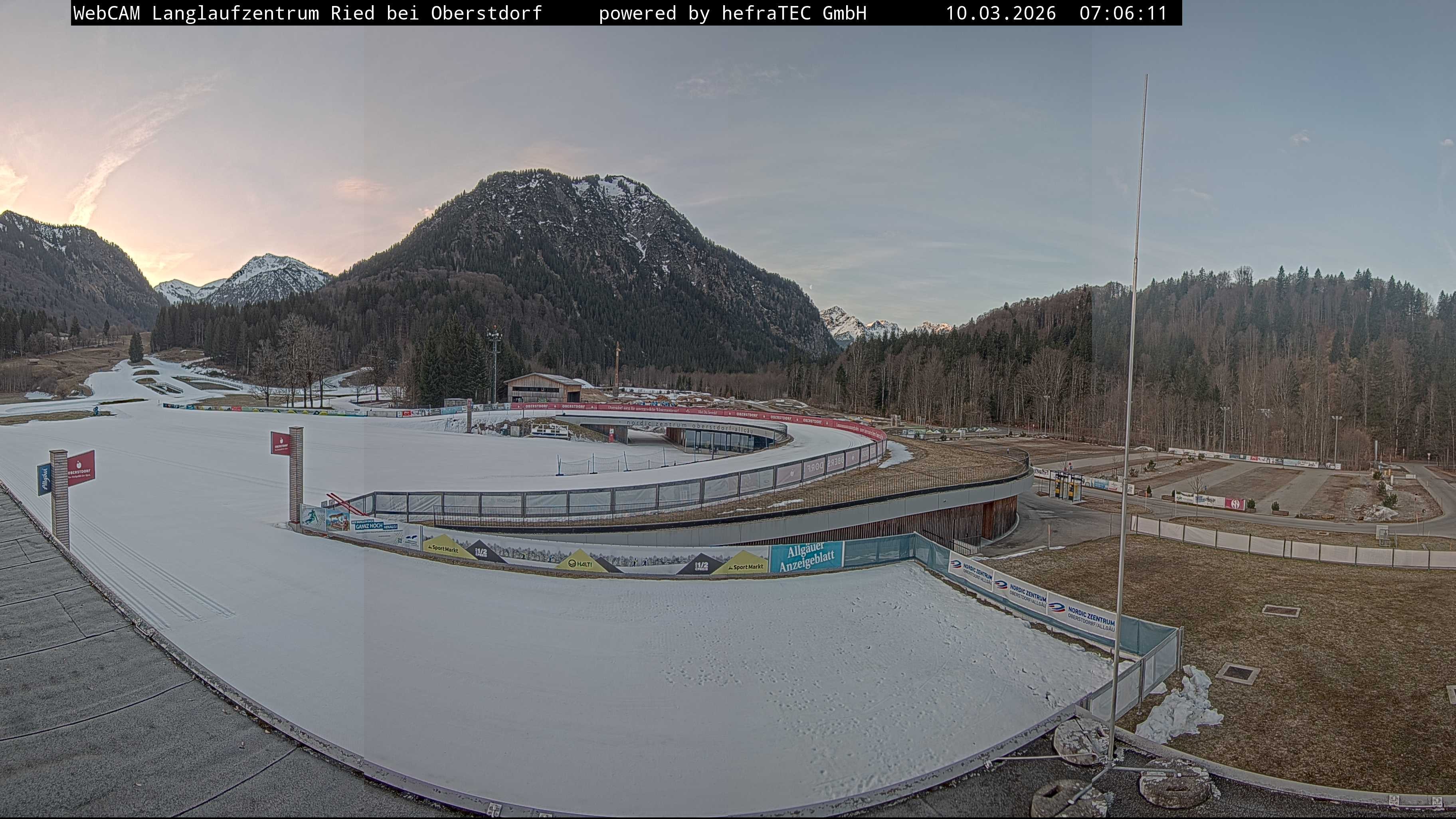Archiv Foto Webcam Oberstdorf: Blick ins Langlaufstadion