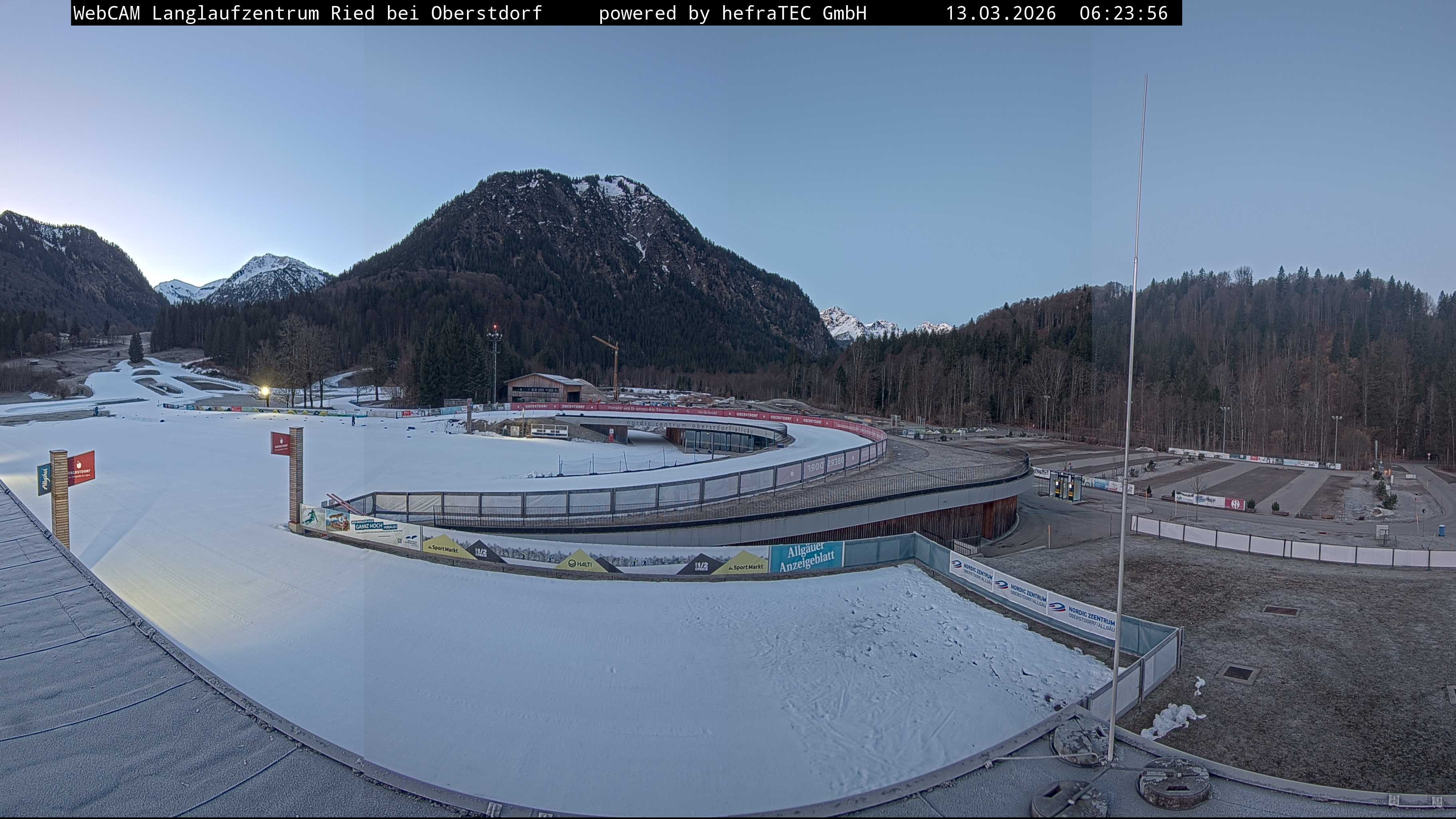 Archiv Foto Webcam Oberstdorf: Blick ins Langlaufstadion