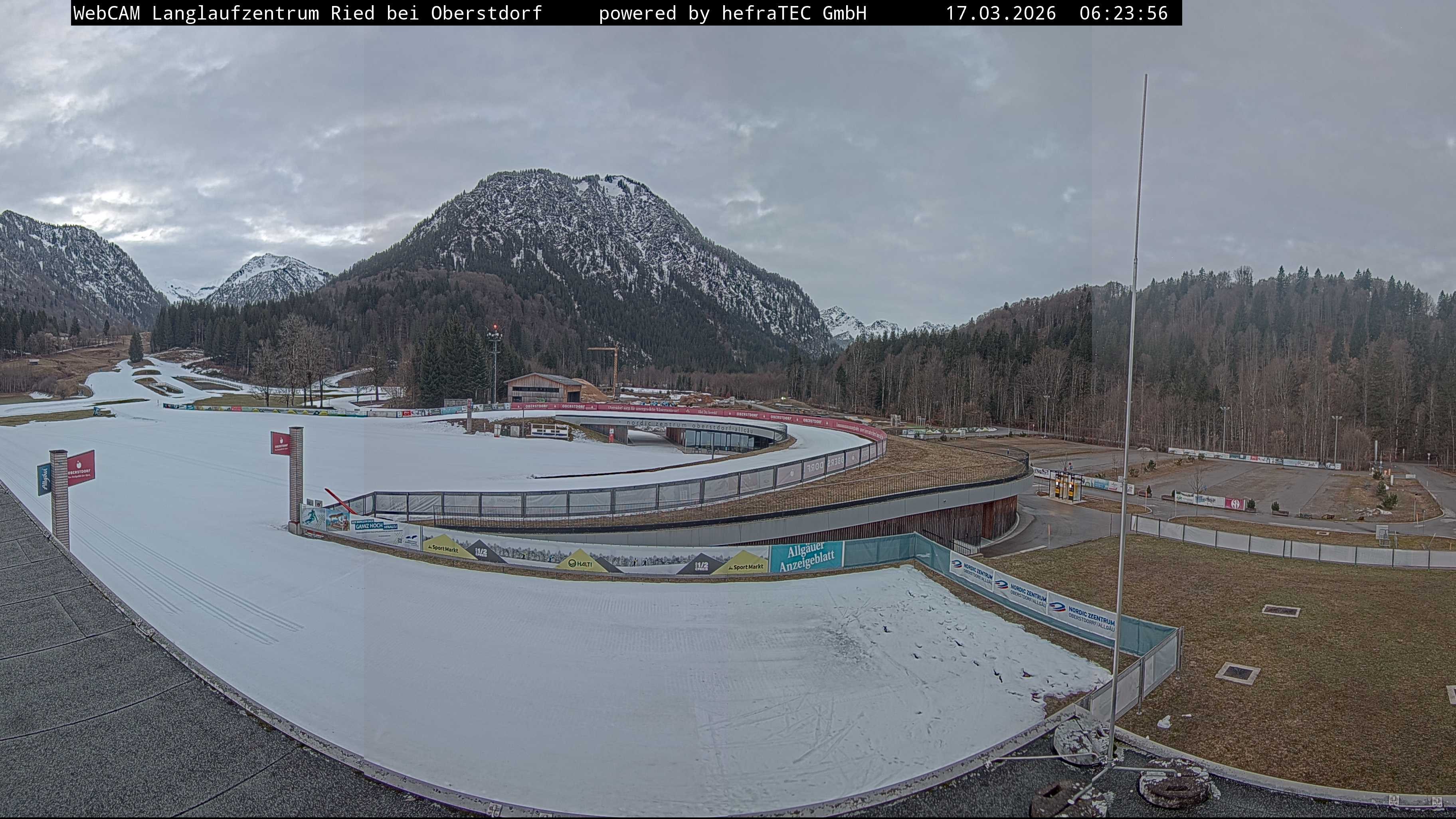 Archiv Foto Webcam Oberstdorf: Blick ins Langlaufstadion