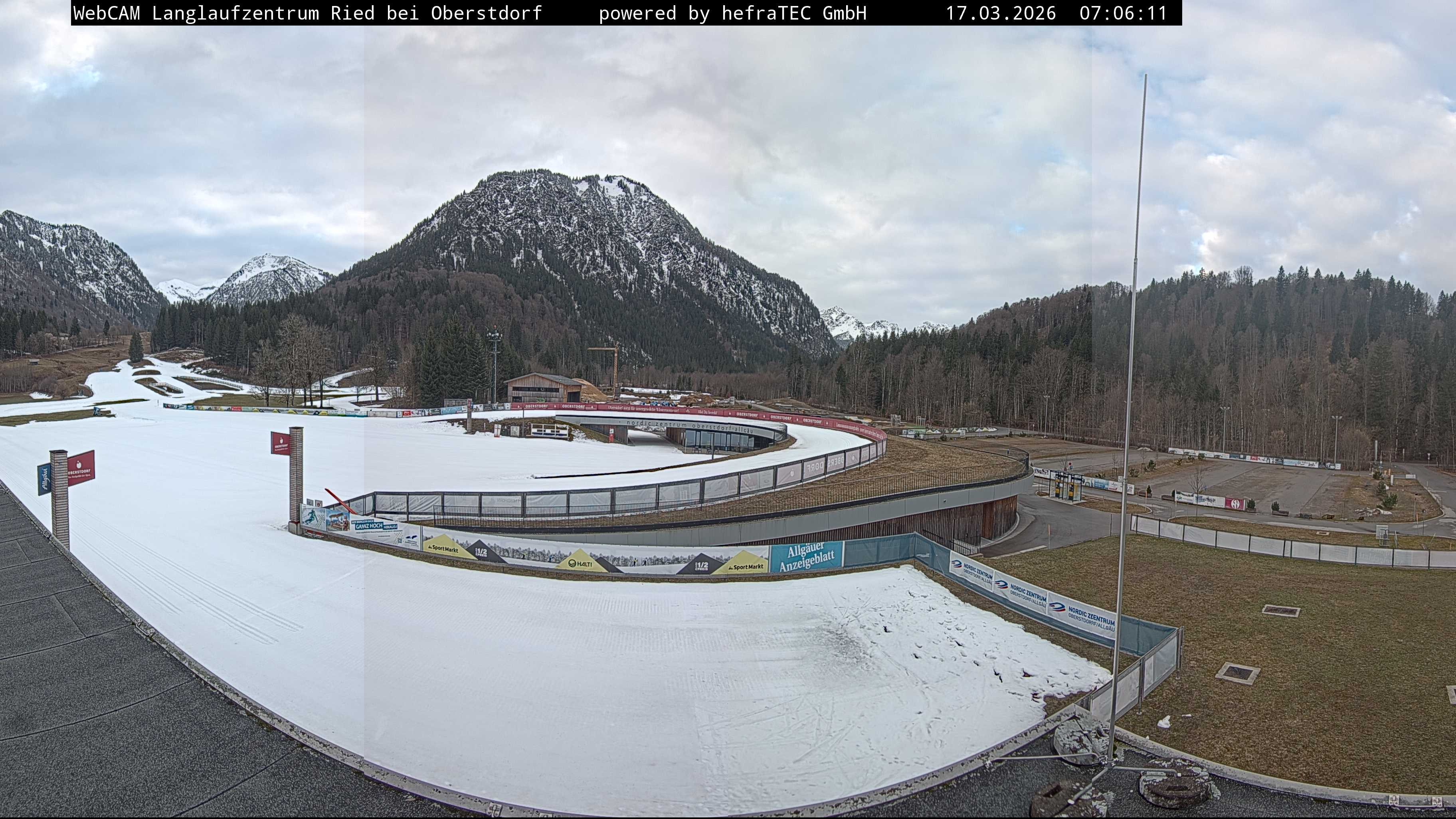 Archiv Foto Webcam Oberstdorf: Blick ins Langlaufstadion