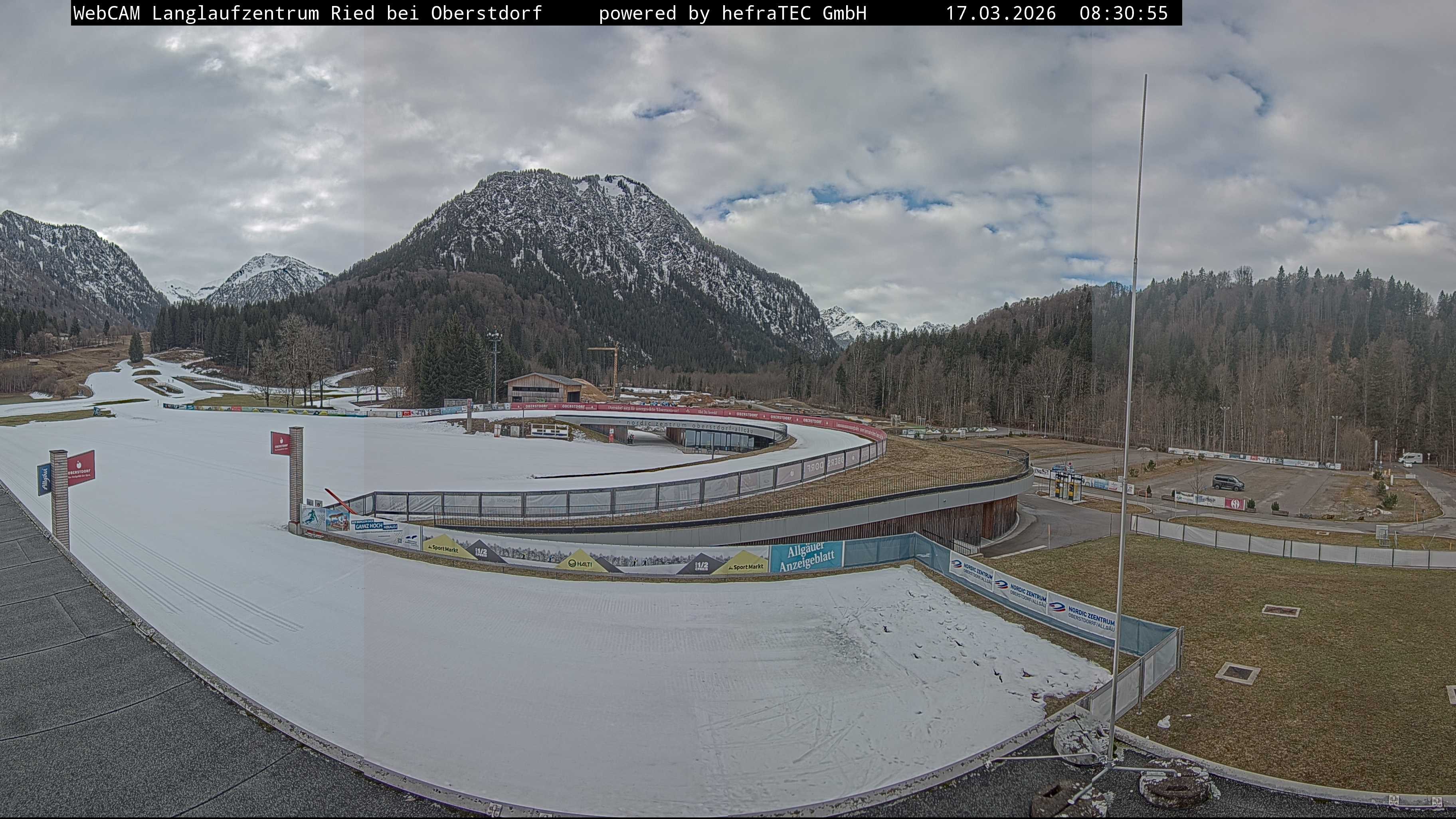 Archiv Foto Webcam Oberstdorf: Blick ins Langlaufstadion