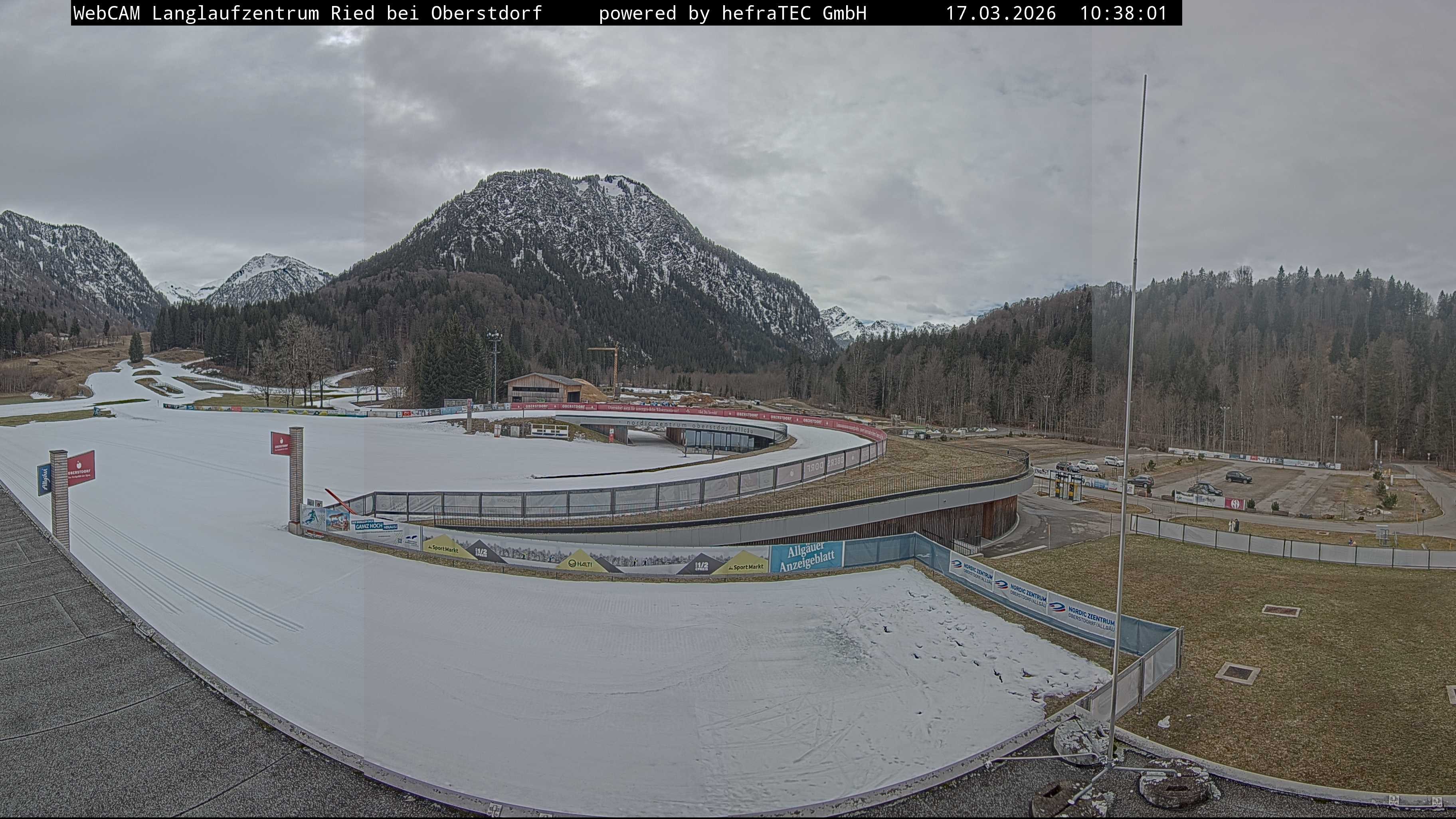 Archiv Foto Webcam Oberstdorf: Blick ins Langlaufstadion
