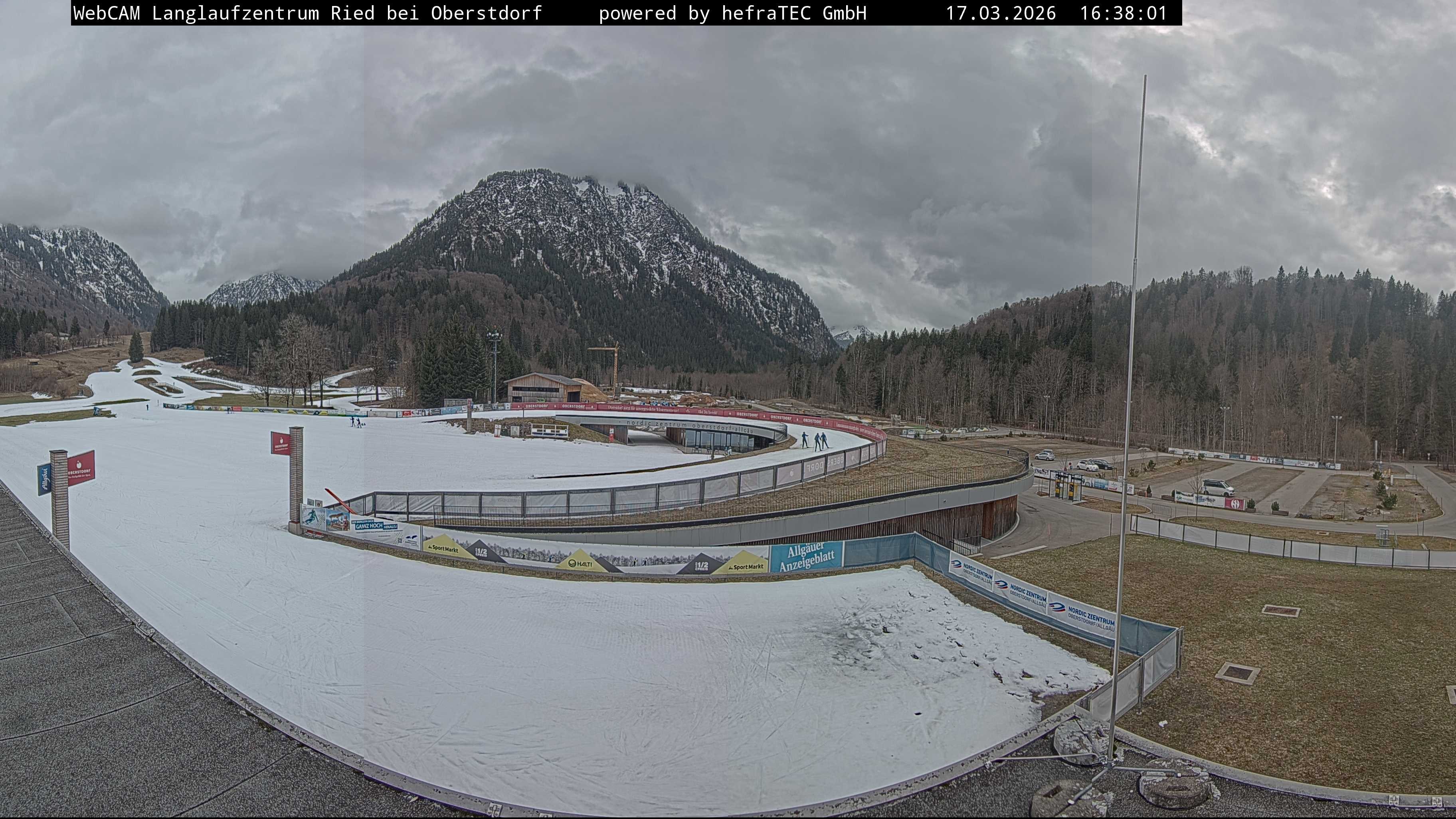 Archiv Foto Webcam Oberstdorf: Blick ins Langlaufstadion