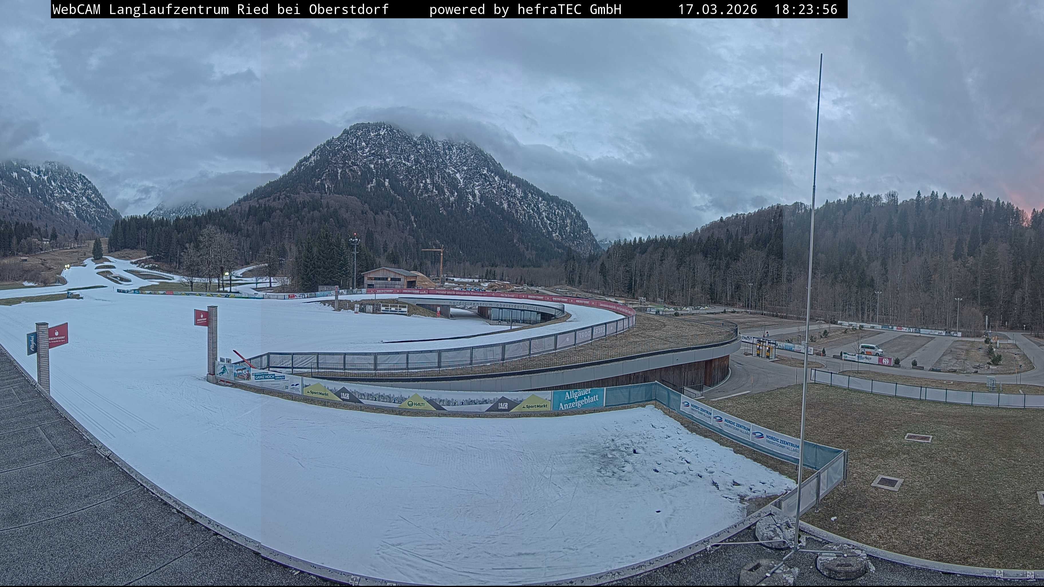 Archiv Foto Webcam Oberstdorf: Blick ins Langlaufstadion