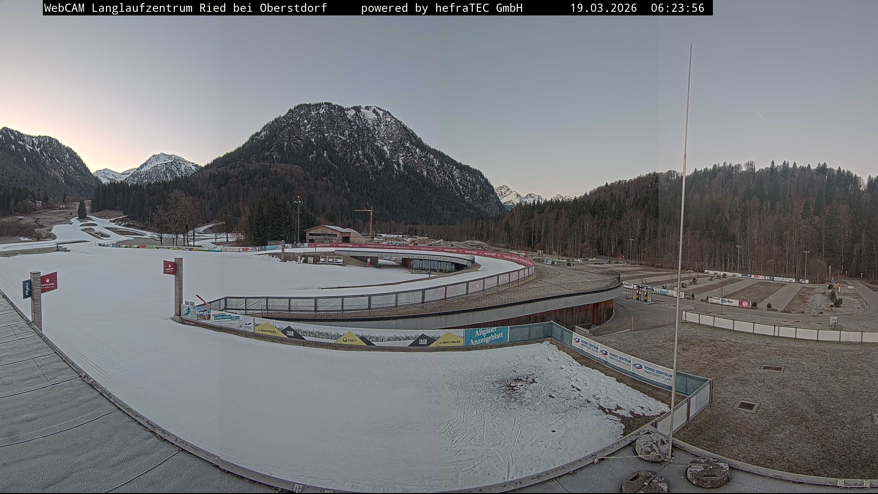 Archiv Foto Webcam Oberstdorf: Blick ins Langlaufstadion