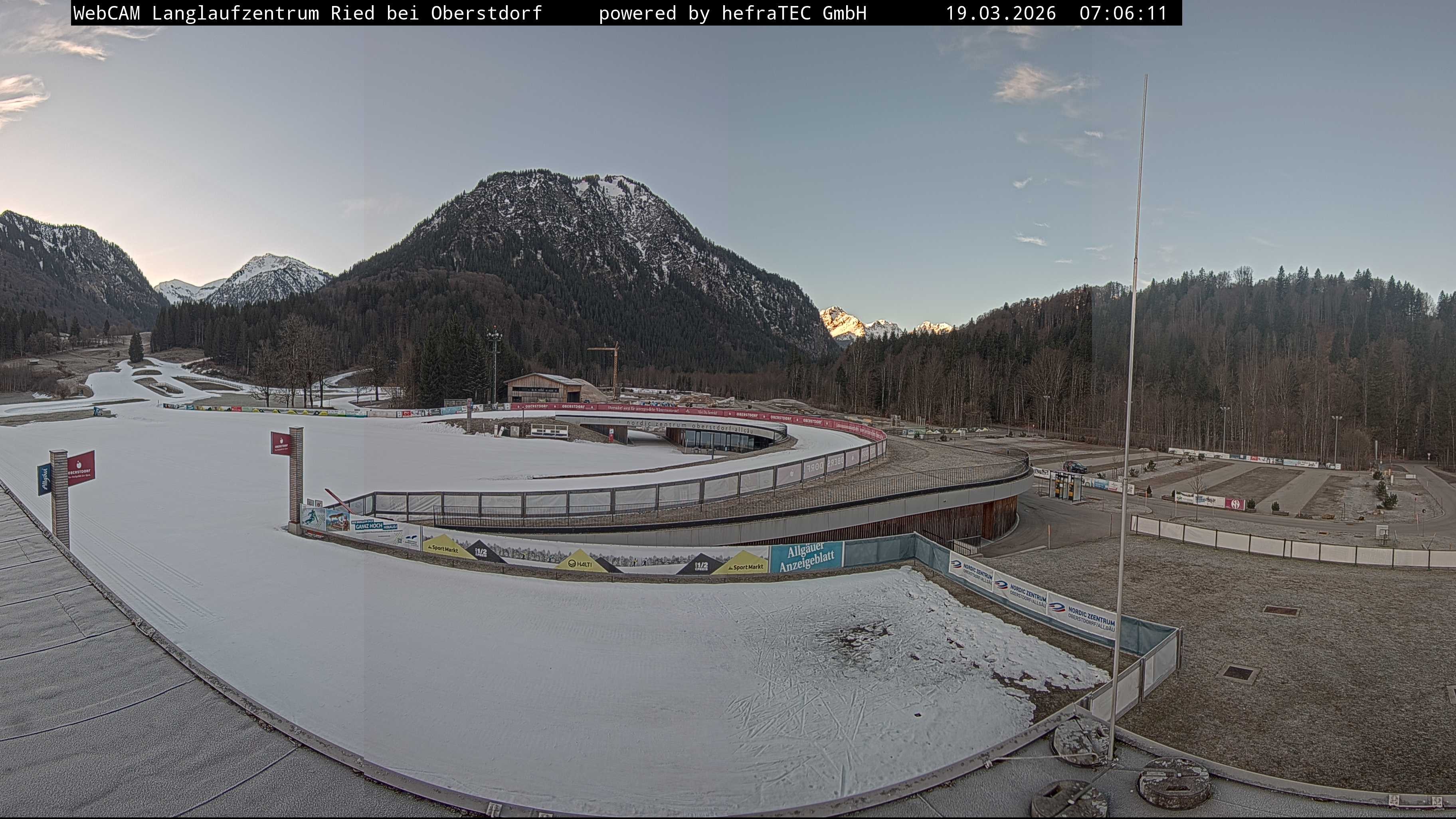 Archiv Foto Webcam Oberstdorf: Blick ins Langlaufstadion