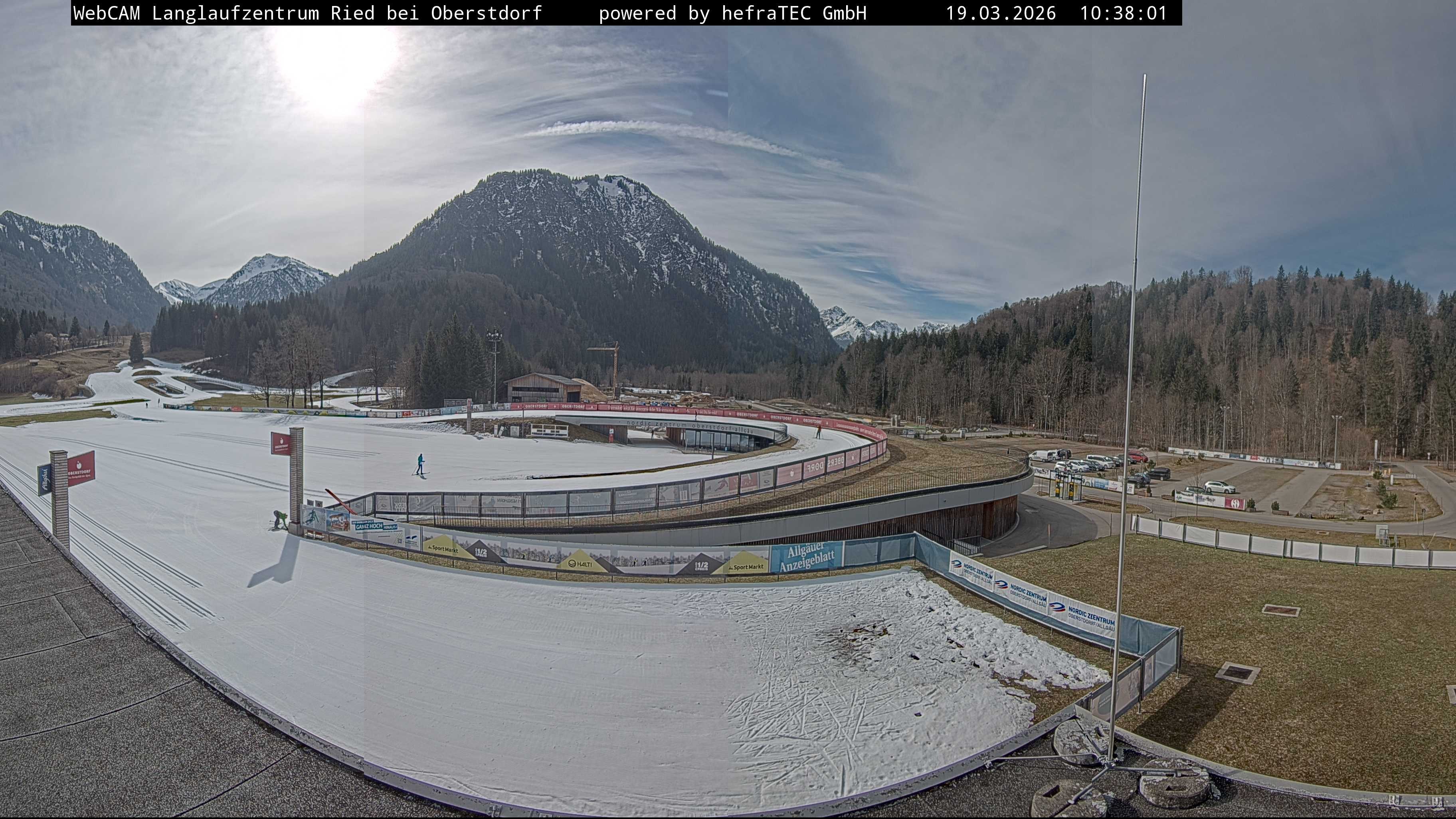 Archiv Foto Webcam Oberstdorf: Blick ins Langlaufstadion