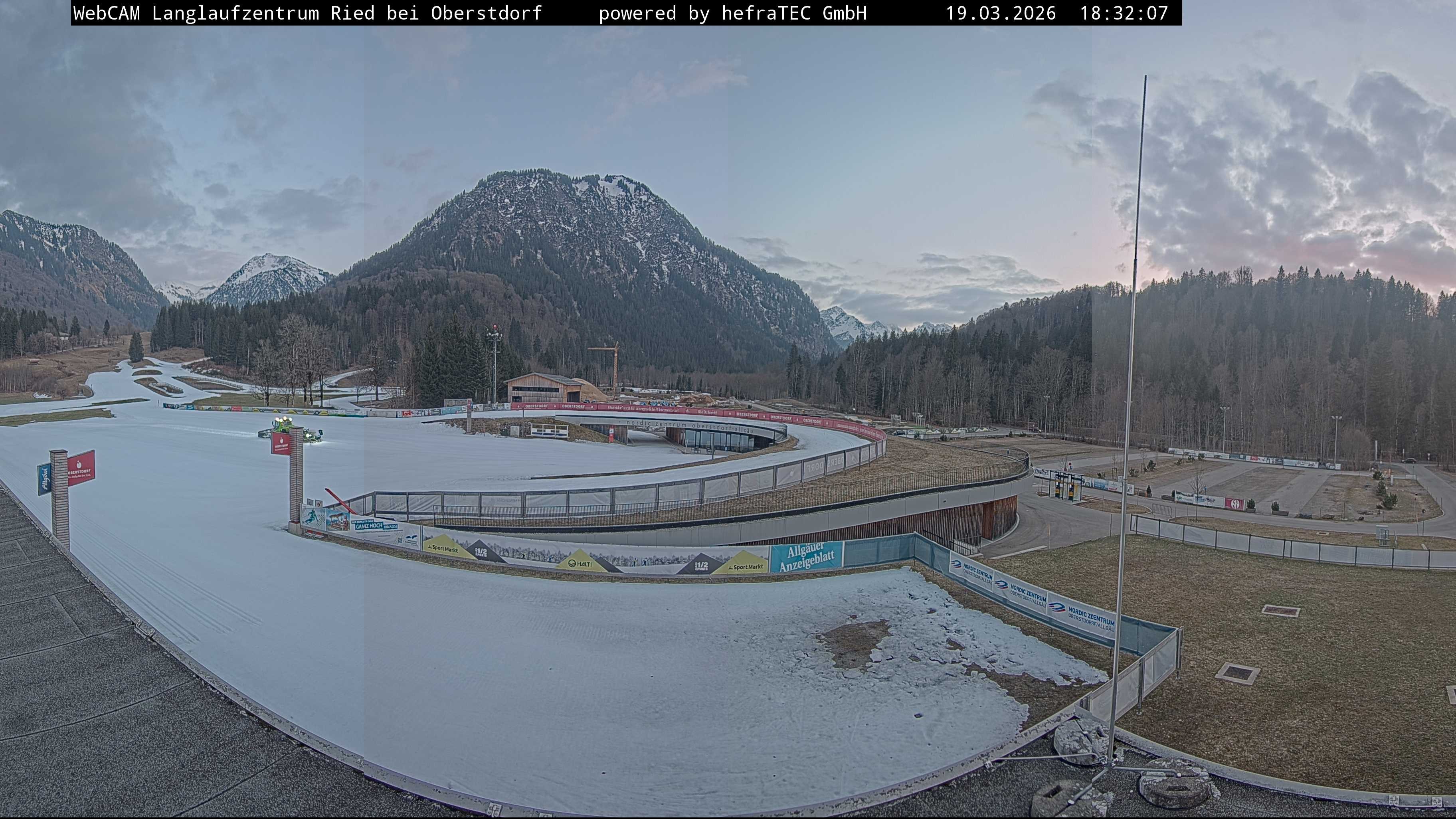 Archiv Foto Webcam Oberstdorf: Blick ins Langlaufstadion