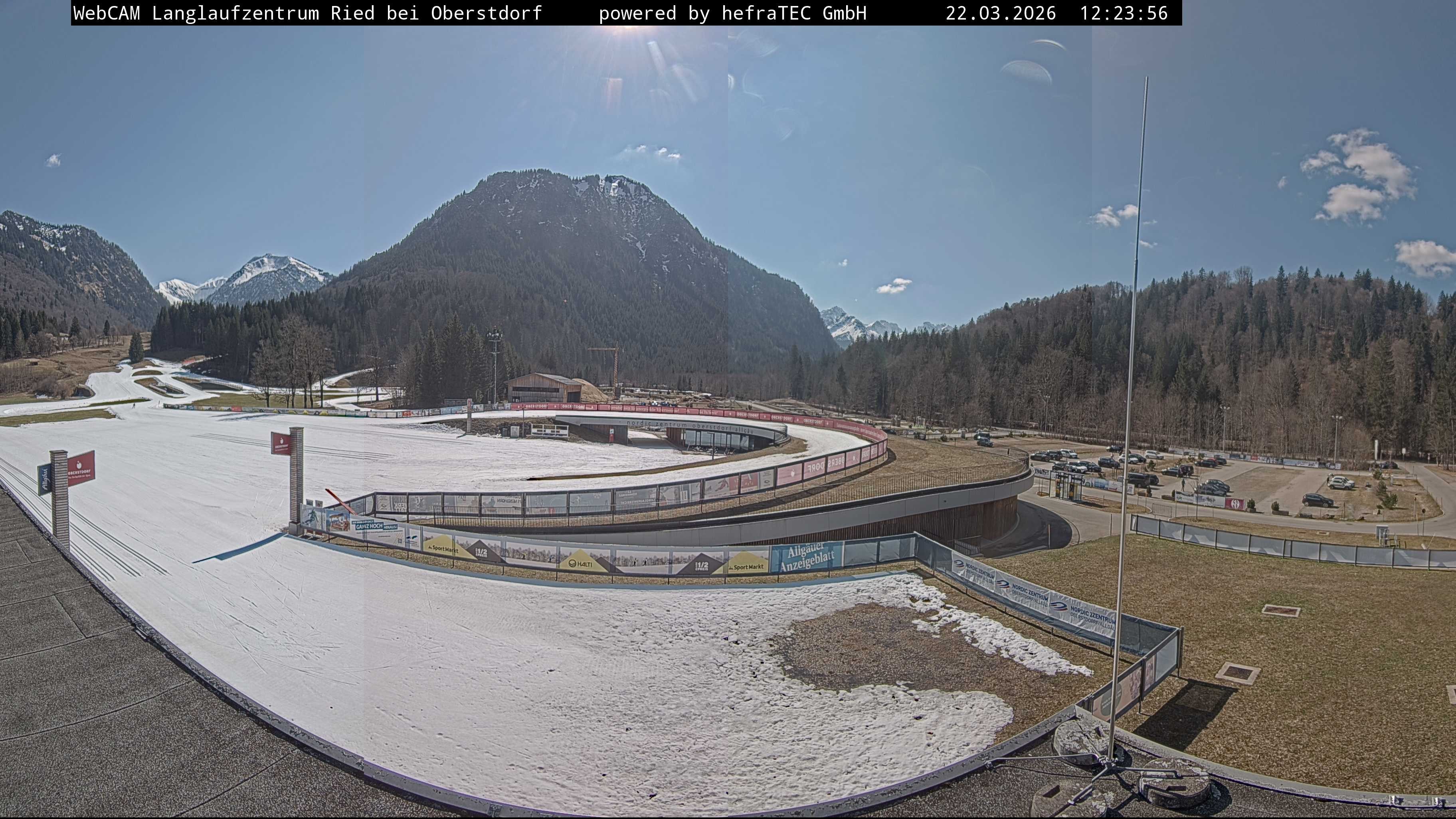 Archiv Foto Webcam Oberstdorf: Blick ins Langlaufstadion