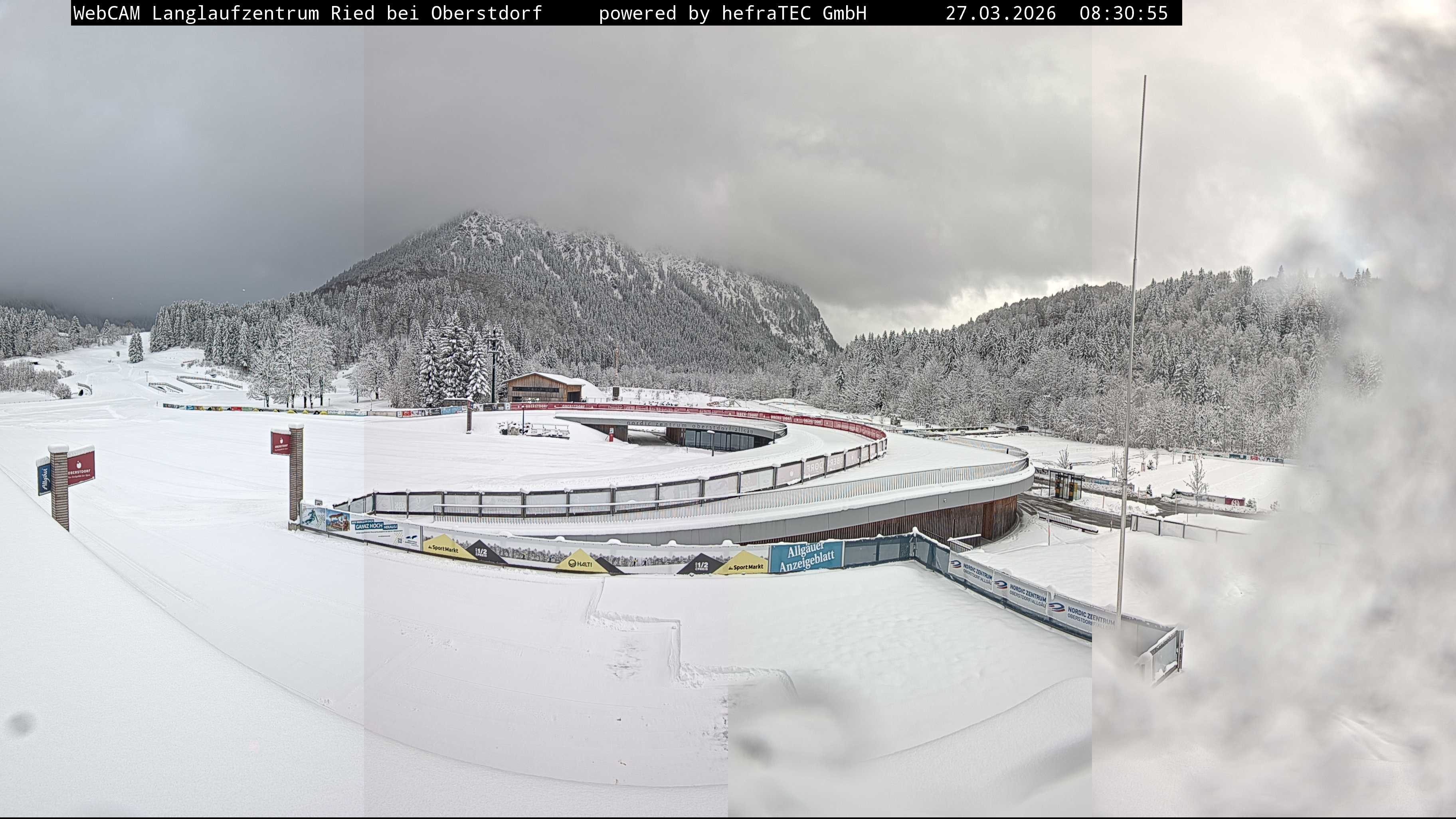 Archiv Foto Webcam Oberstdorf: Blick ins Langlaufstadion