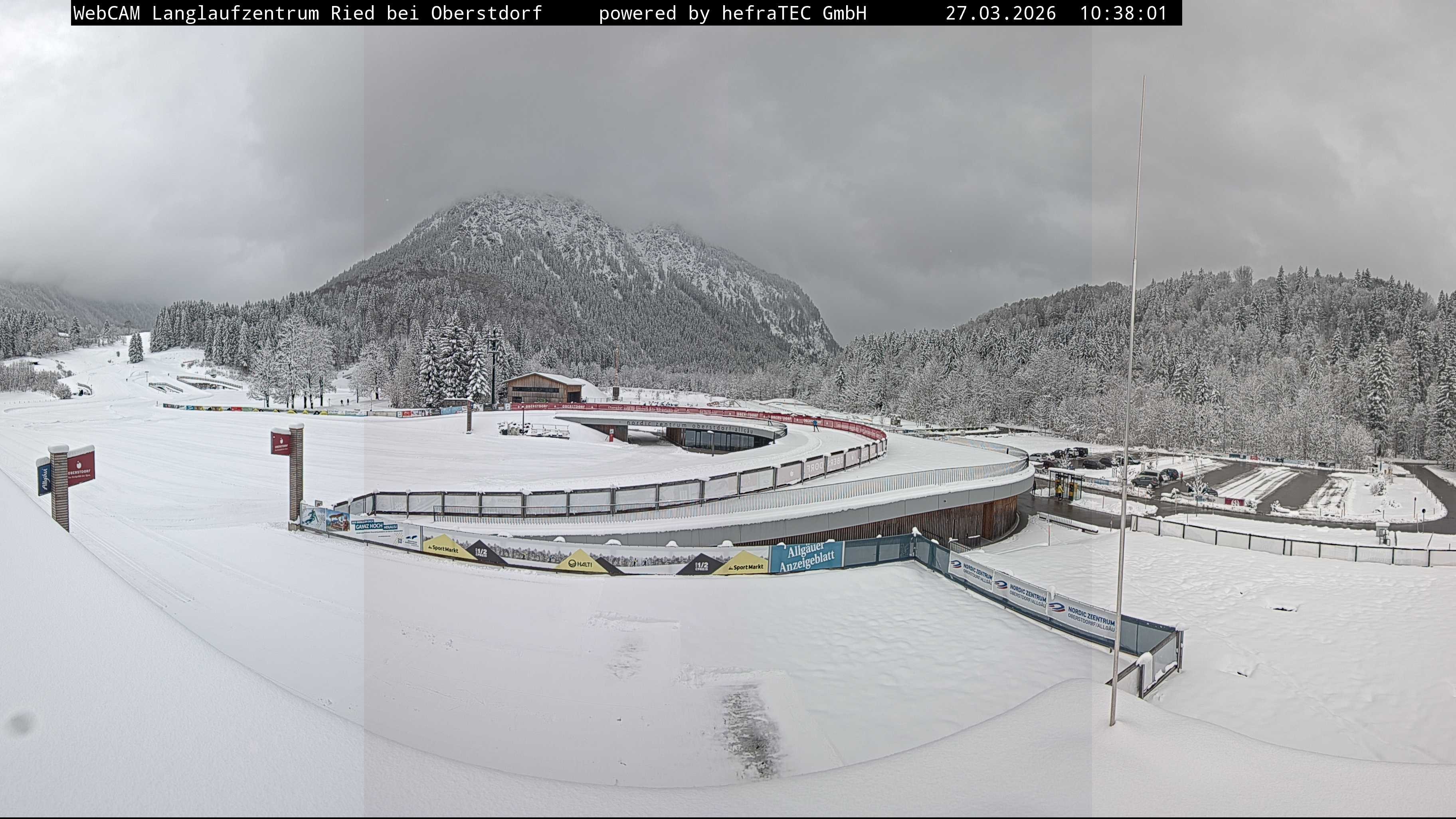 Archiv Foto Webcam Oberstdorf: Blick ins Langlaufstadion
