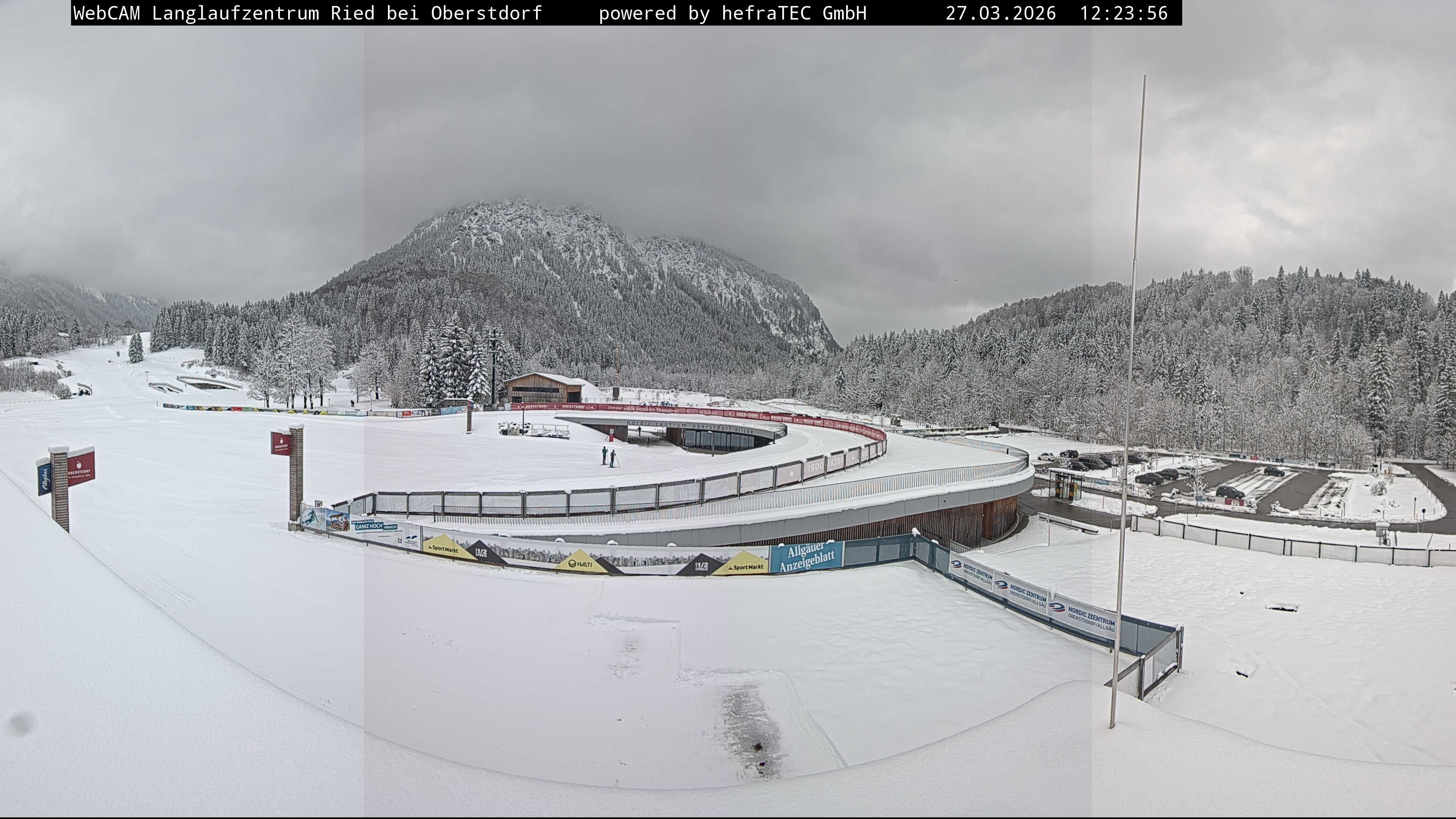 Archiv Foto Webcam Oberstdorf: Blick ins Langlaufstadion