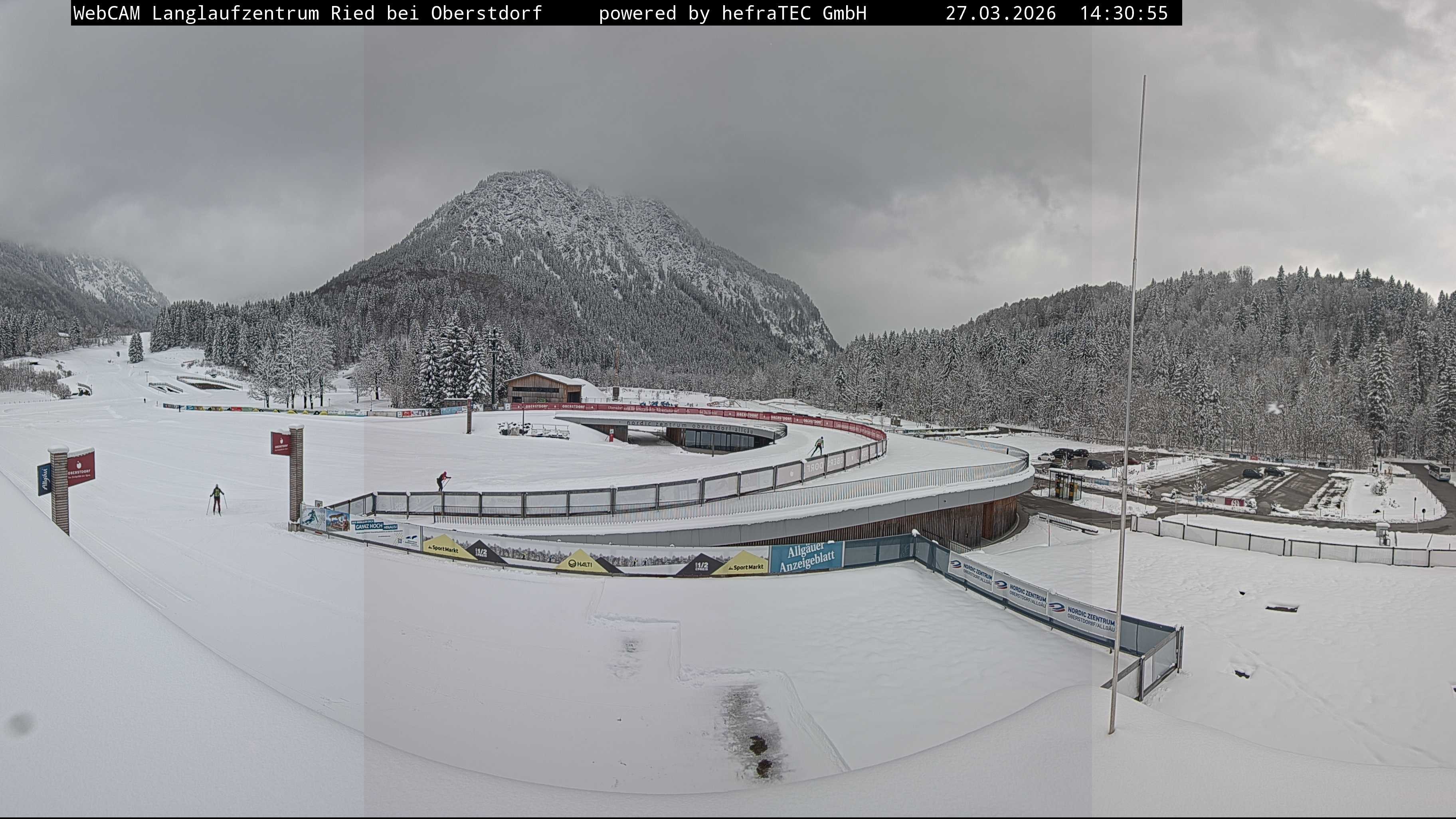 Archiv Foto Webcam Oberstdorf: Blick ins Langlaufstadion