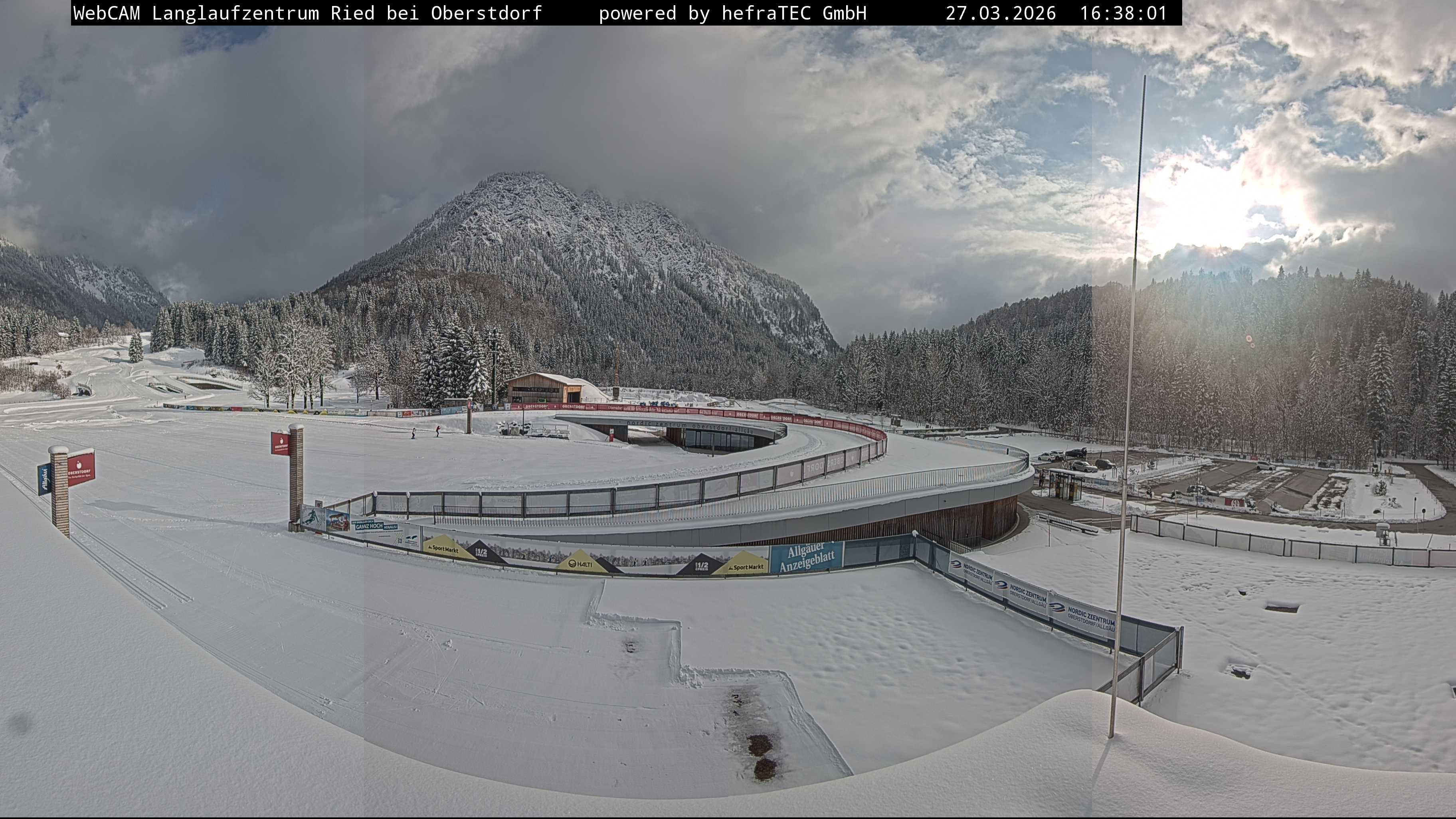 Archiv Foto Webcam Oberstdorf: Blick ins Langlaufstadion