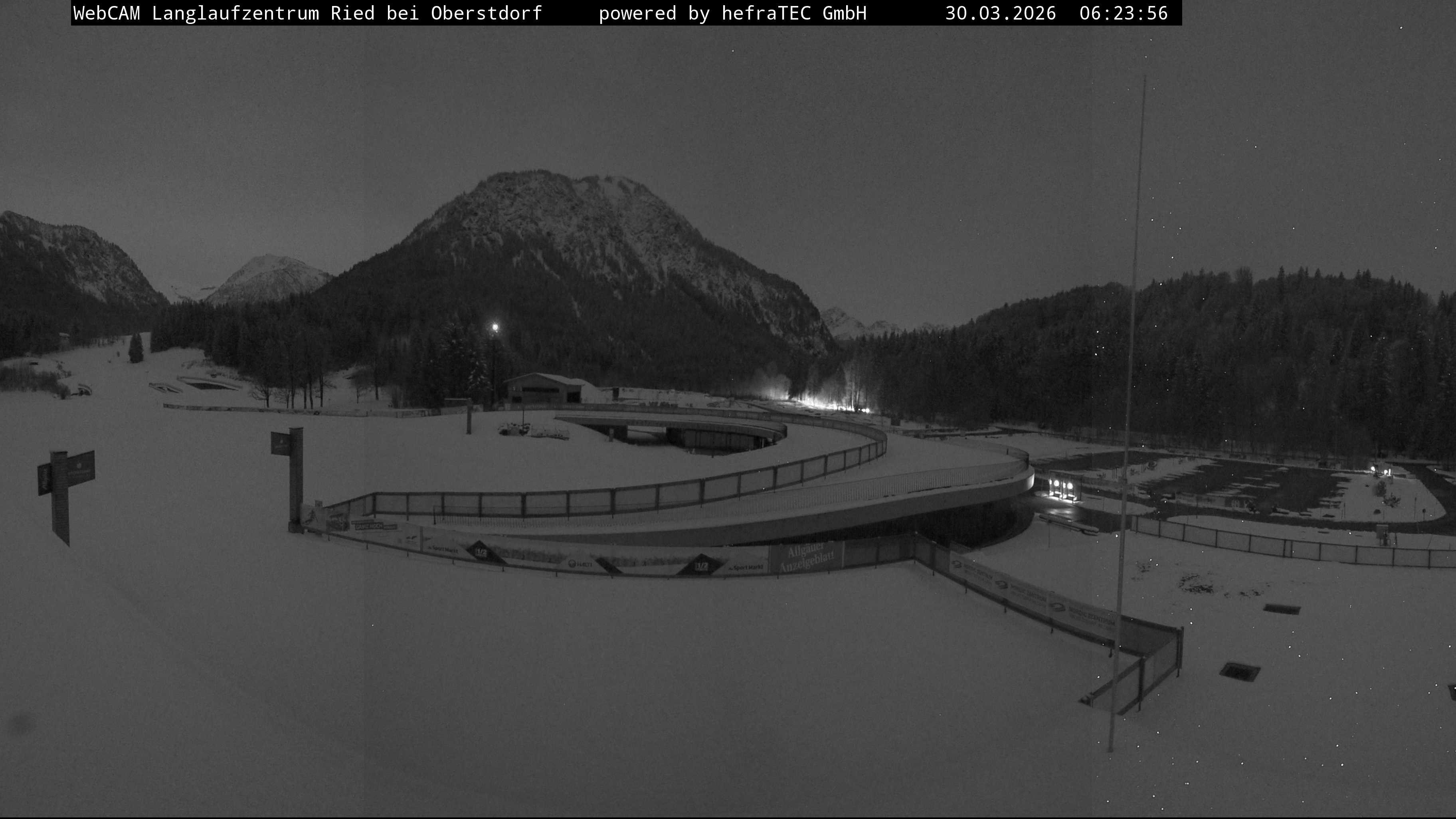 Archiv Foto Webcam Oberstdorf: Blick ins Langlaufstadion