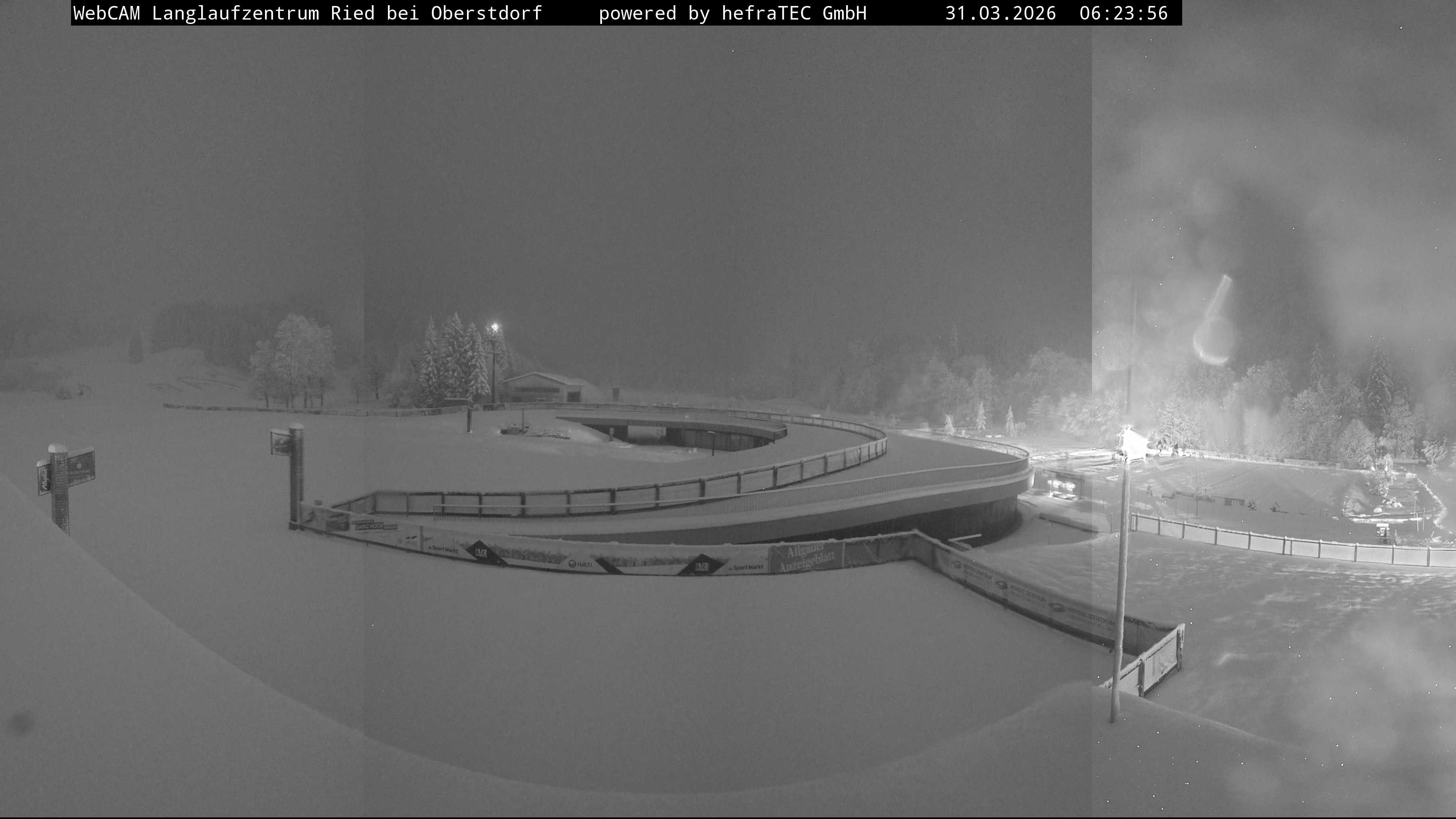 Archiv Foto Webcam Oberstdorf: Blick ins Langlaufstadion