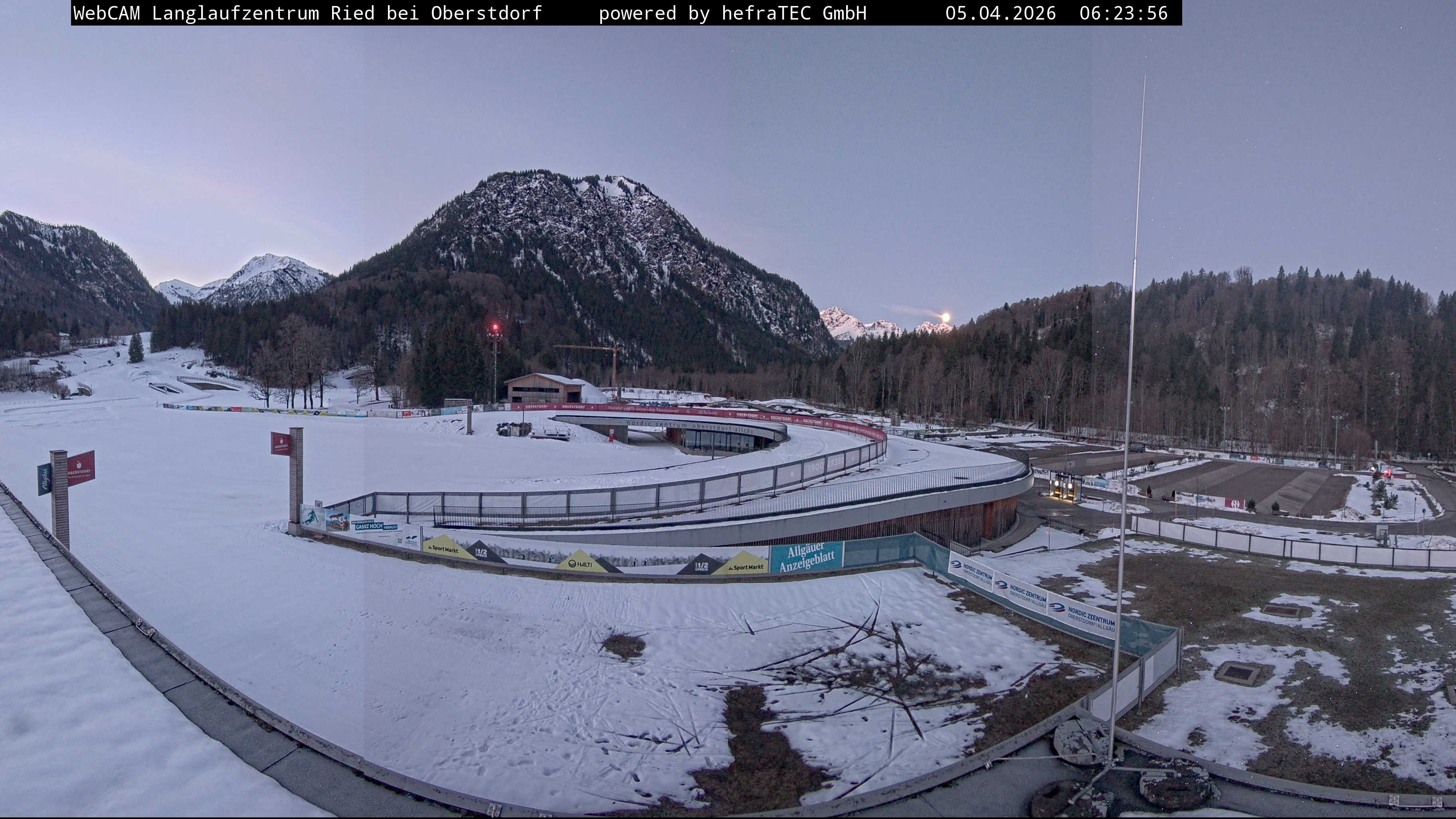 Archiv Foto Webcam Oberstdorf: Blick ins Langlaufstadion