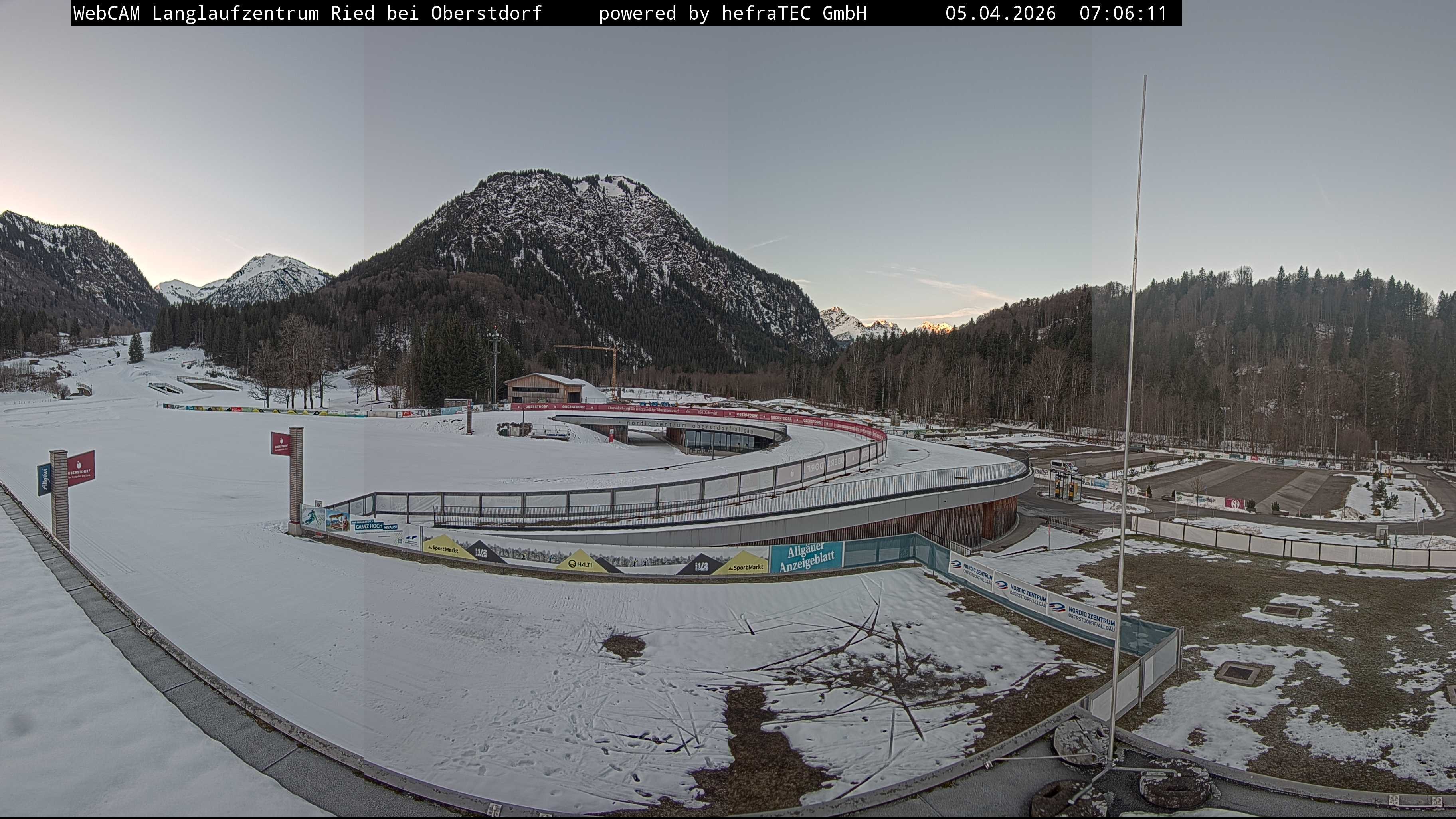 Archiv Foto Webcam Oberstdorf: Blick ins Langlaufstadion