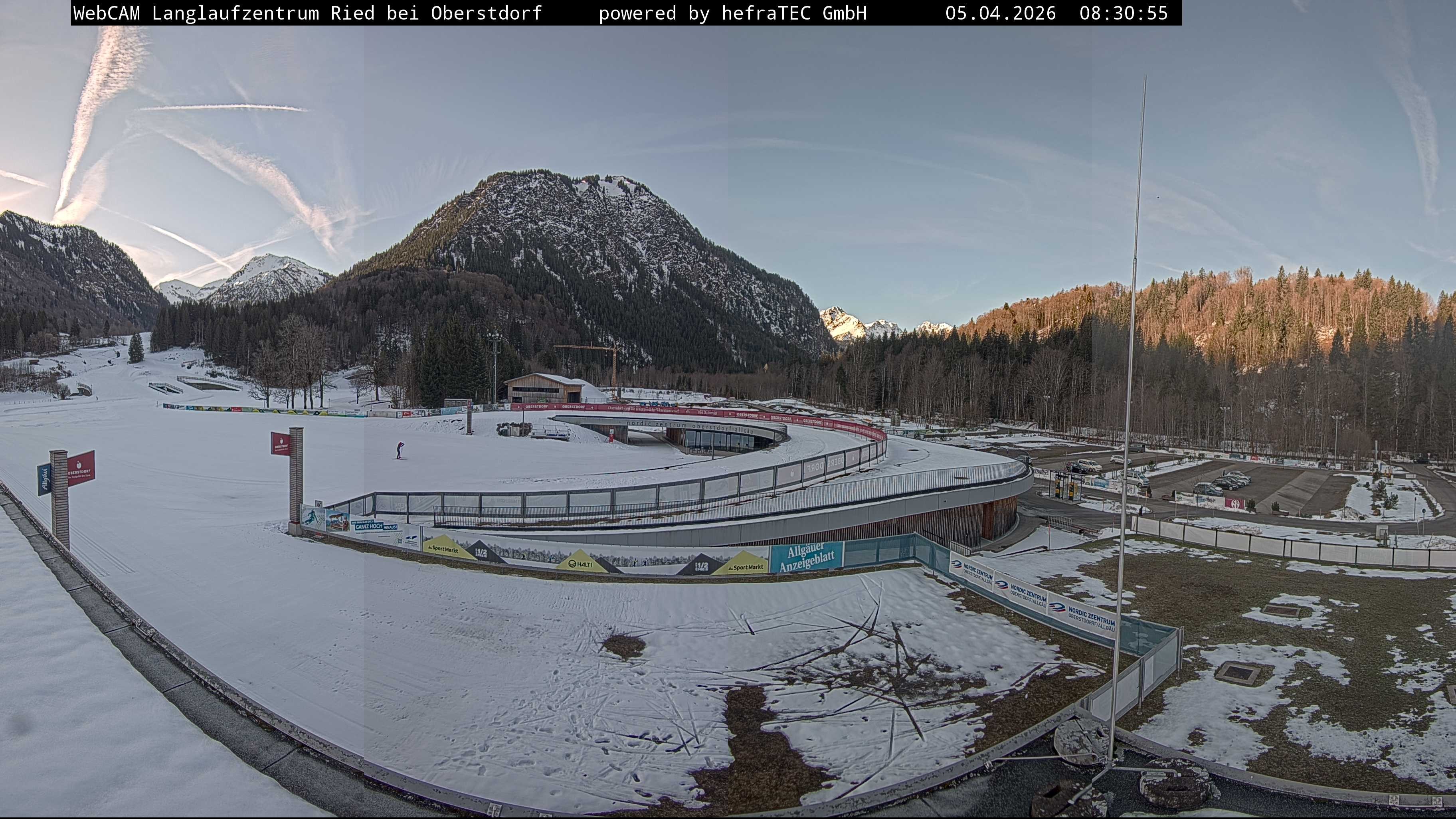 Archiv Foto Webcam Oberstdorf: Blick ins Langlaufstadion
