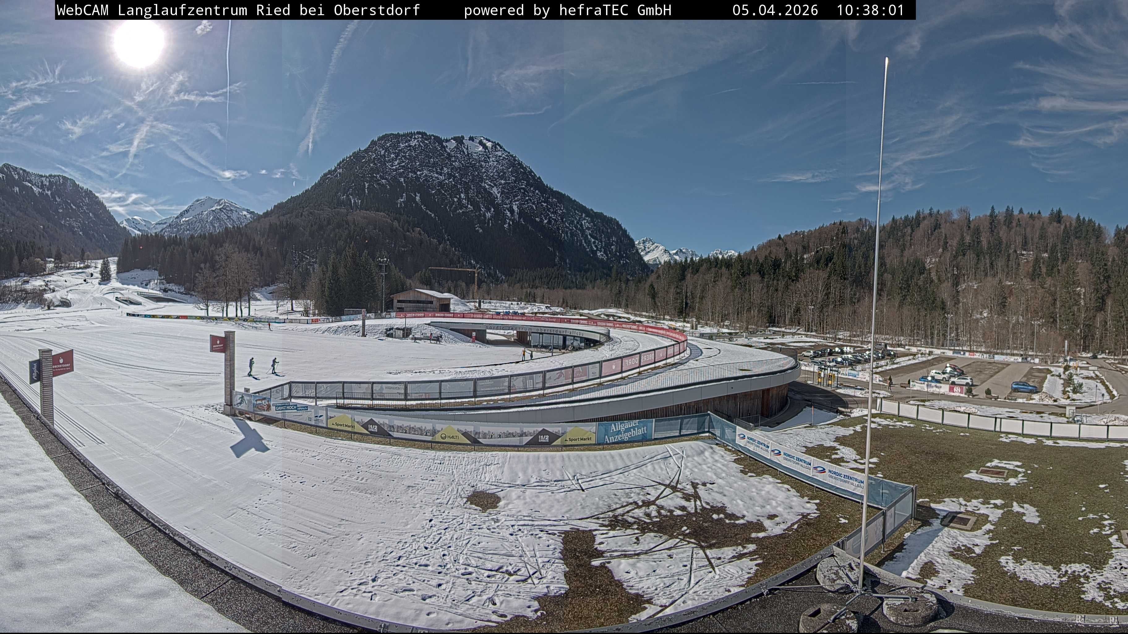 Archiv Foto Webcam Oberstdorf: Blick ins Langlaufstadion