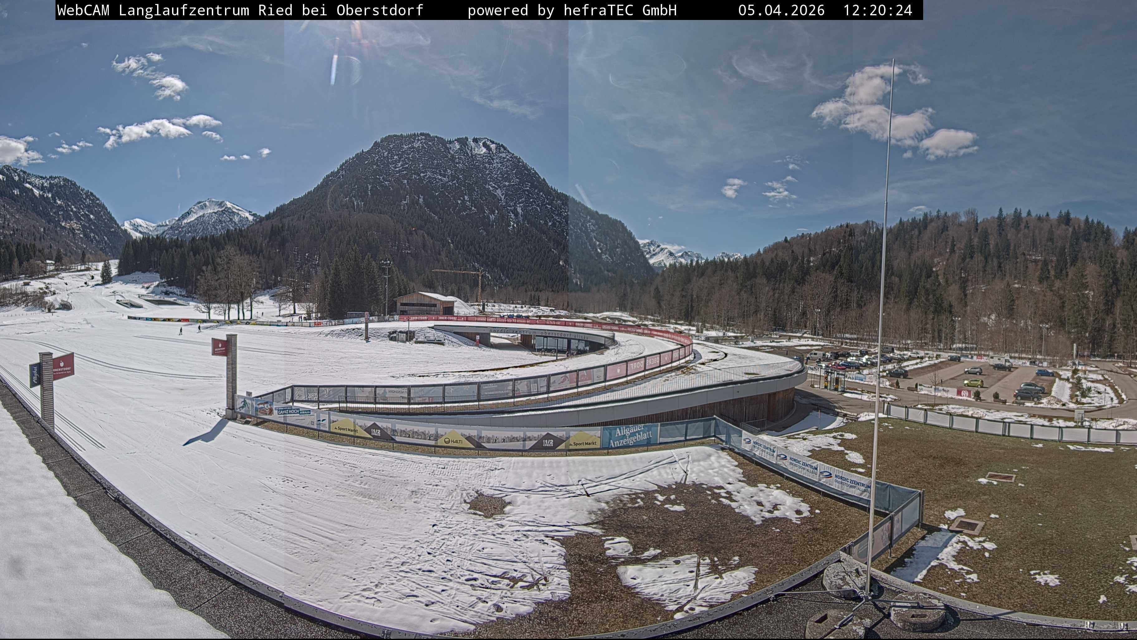 Archiv Foto Webcam Oberstdorf: Blick ins Langlaufstadion