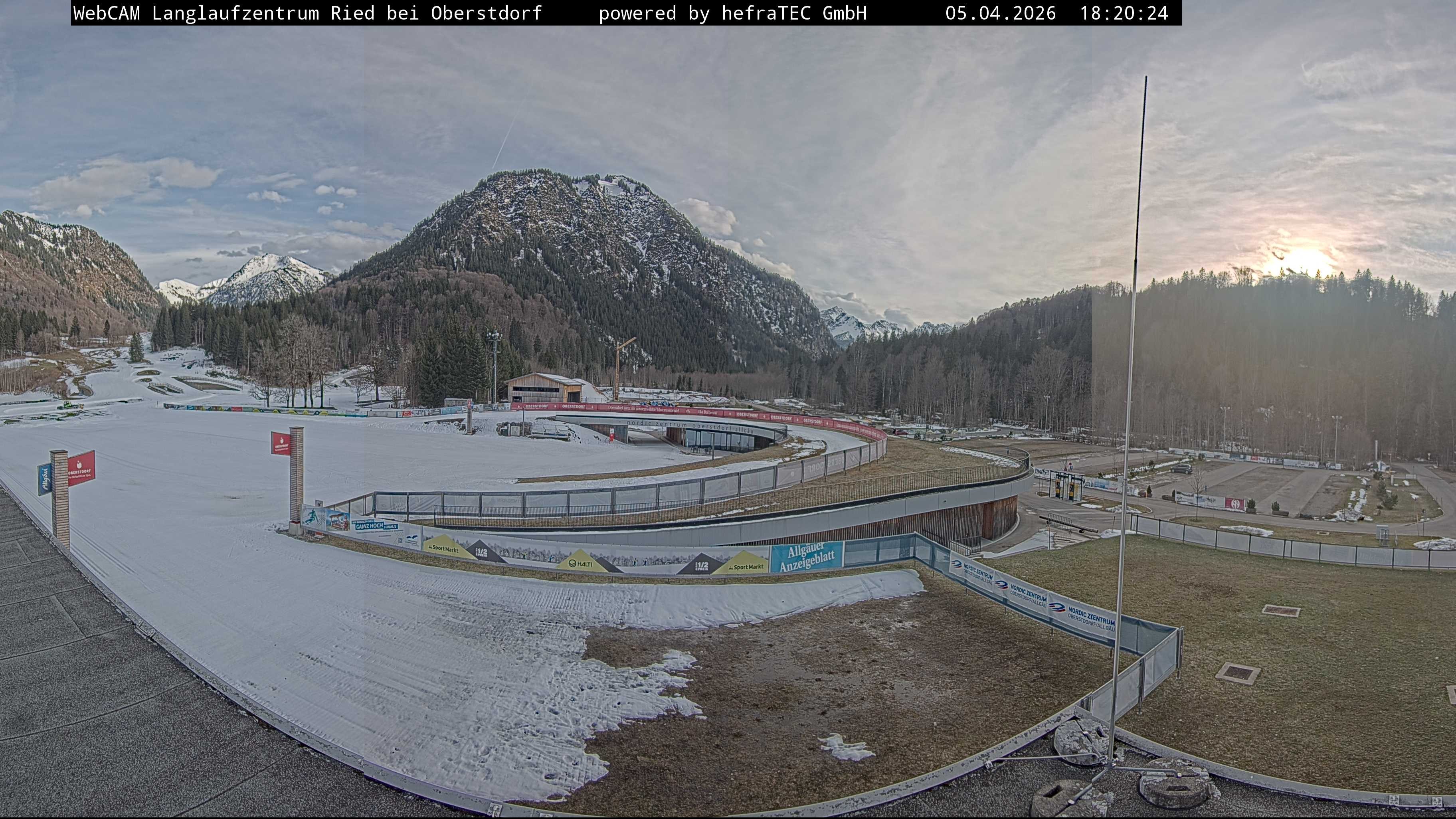 Archiv Foto Webcam Oberstdorf: Blick ins Langlaufstadion
