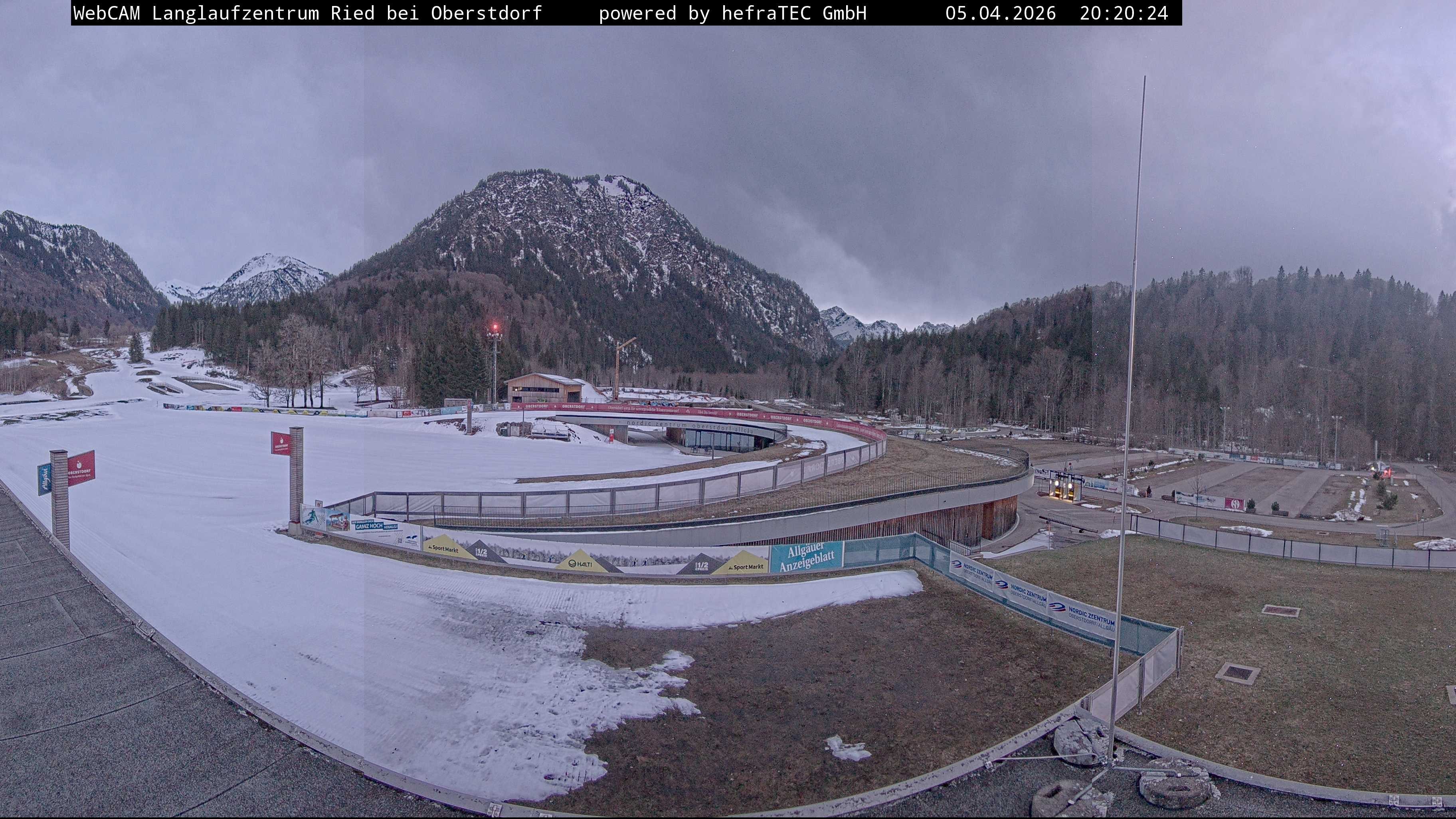 Archiv Foto Webcam Oberstdorf: Blick ins Langlaufstadion