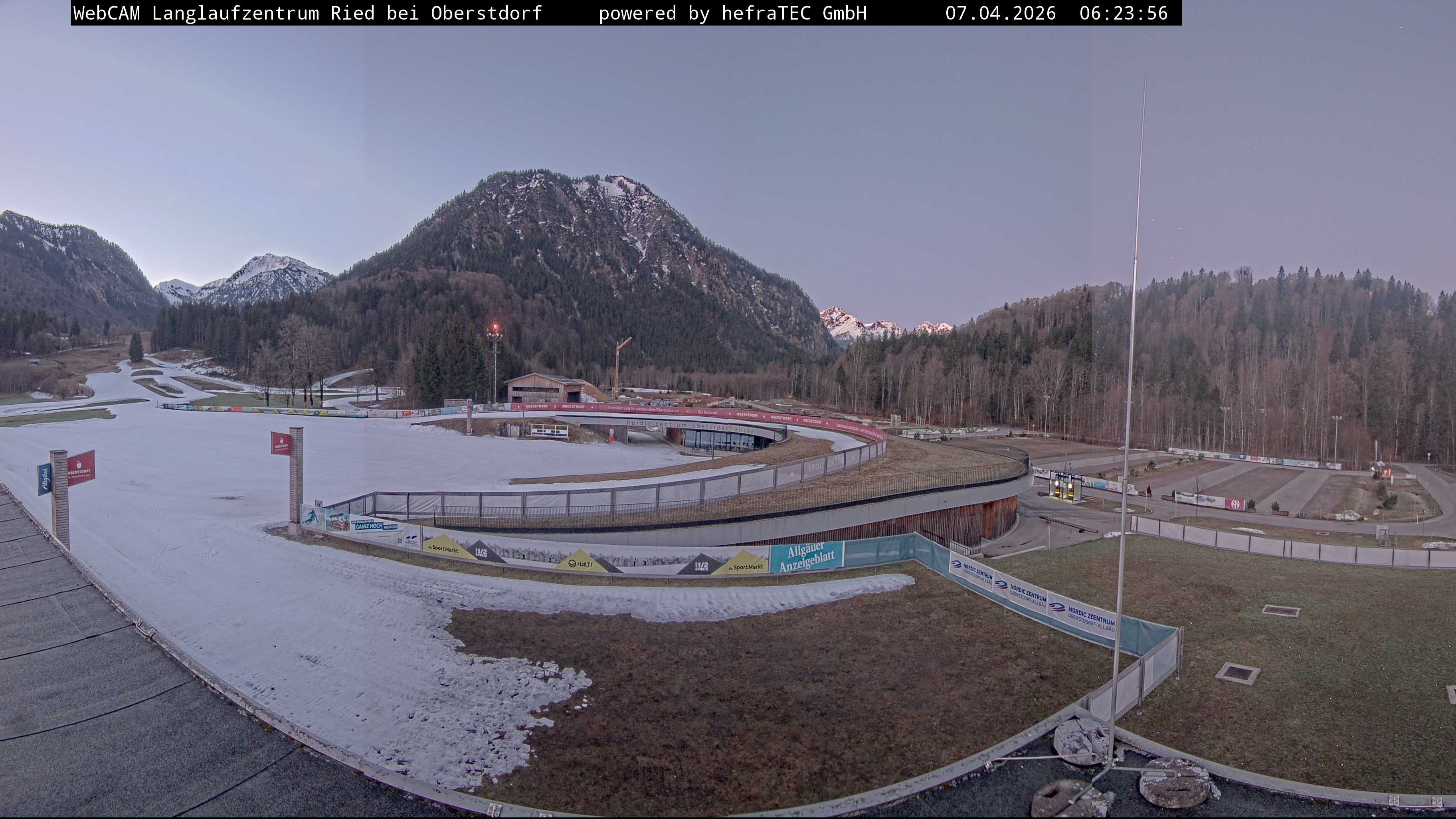 Archiv Foto Webcam Oberstdorf: Blick ins Langlaufstadion